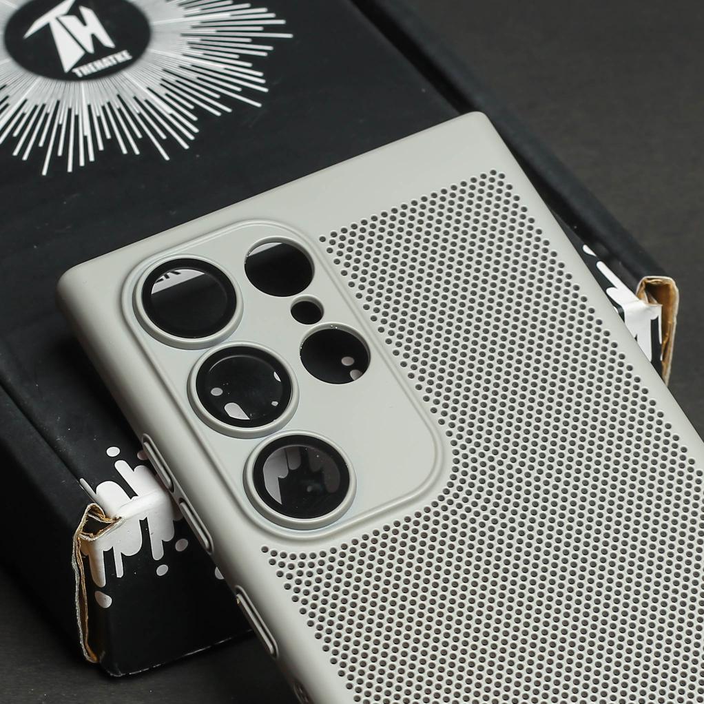 BREATHING LIGHT BROWN Silicone Case for Samsung S23 Ultra