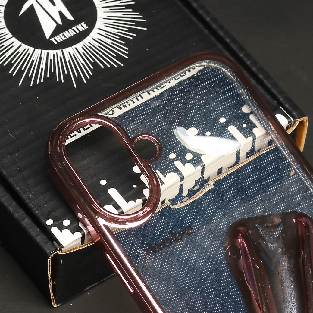 Rhobe Pink Silicone Case for Apple Iphone 16 Plus