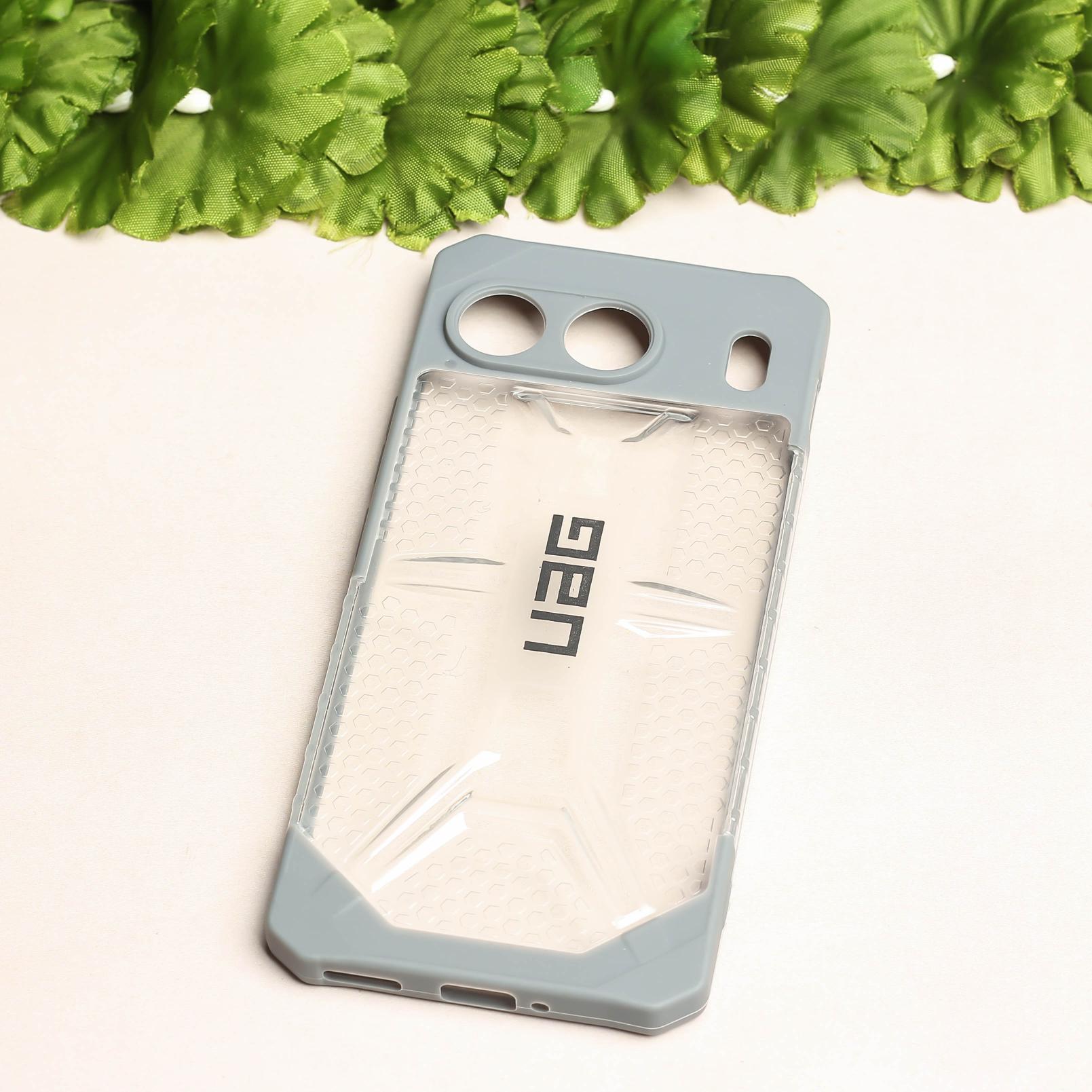 Grey UAG Transparent Case for Oneplus Nord 4