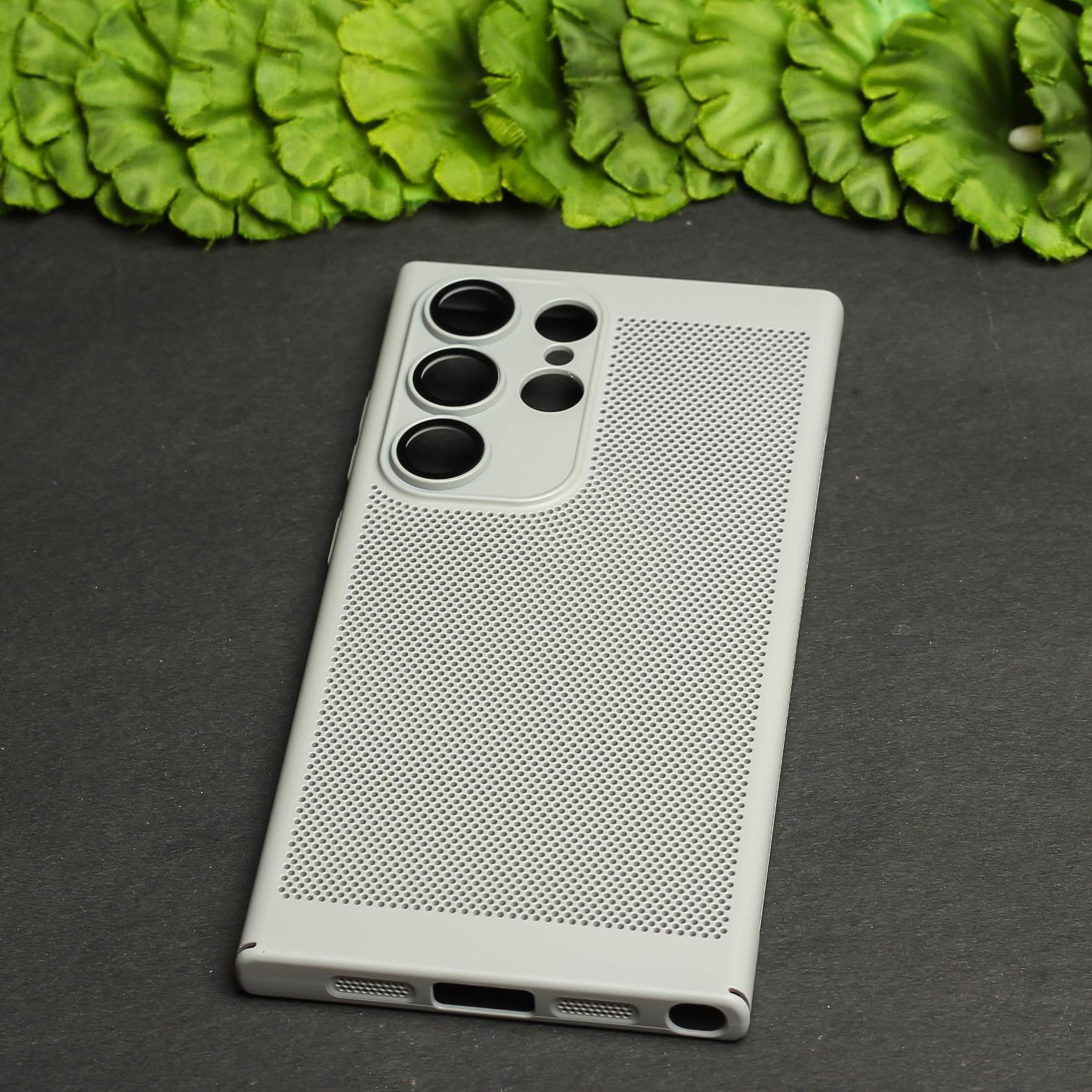 BREATHING LIGHT BROWN Silicone Case for Samsung S23 Ultra