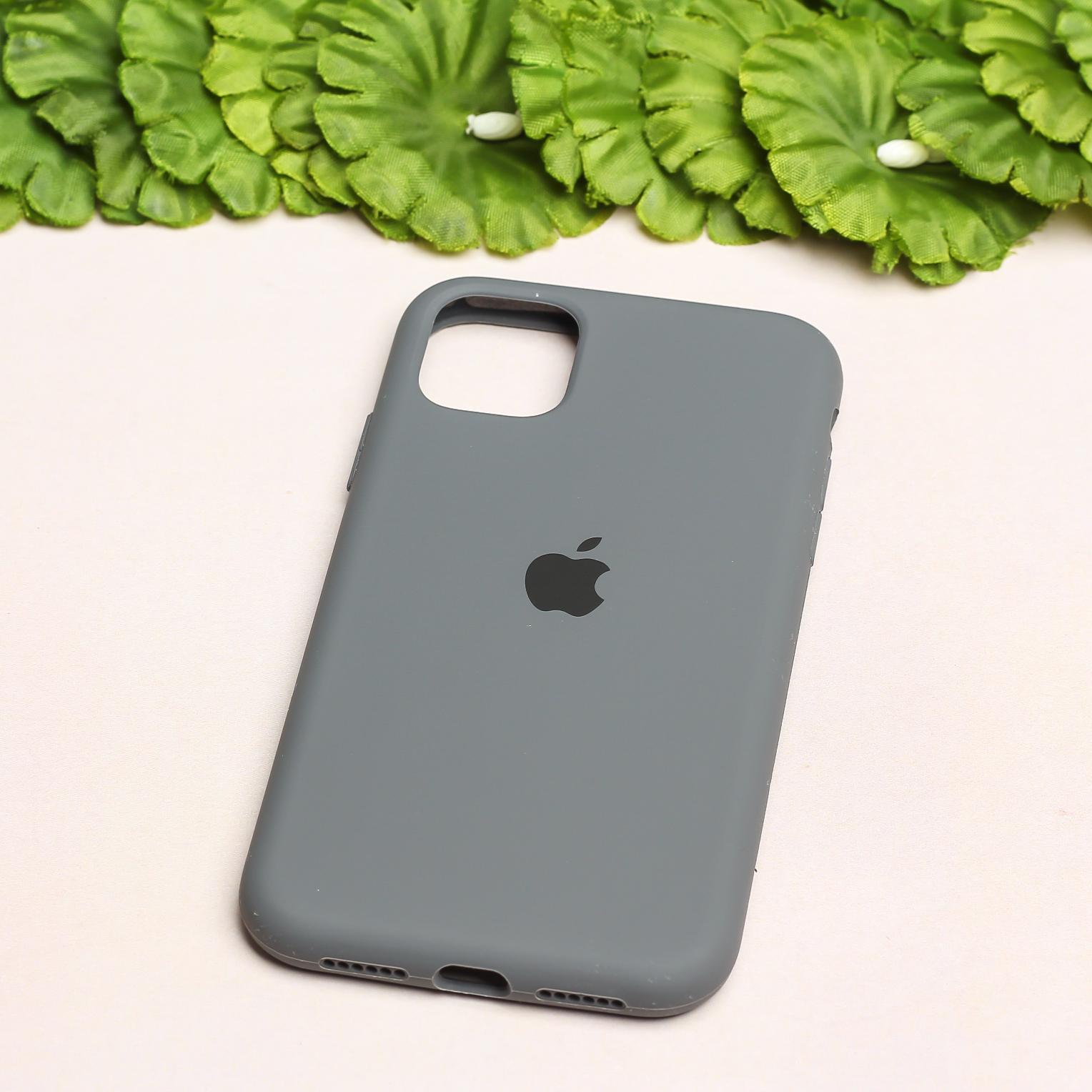 Grey Original Silicone case for Apple Iphone 11