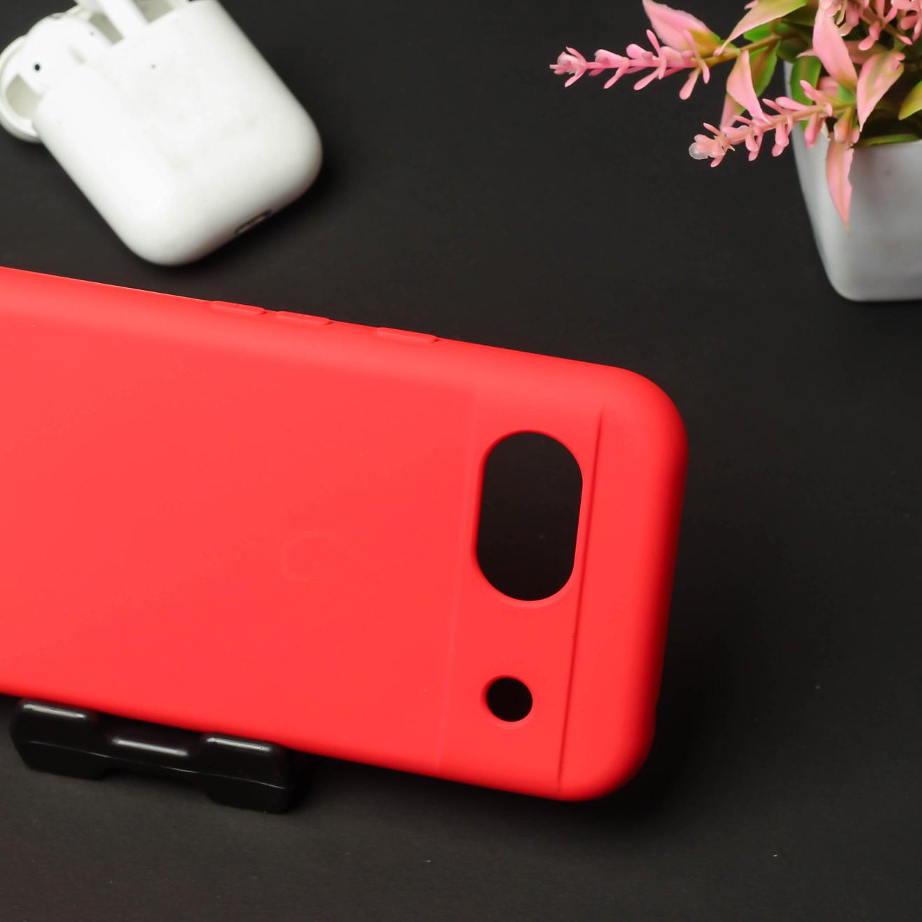 Red Camera Original Silicone case for Google Pixel 8a