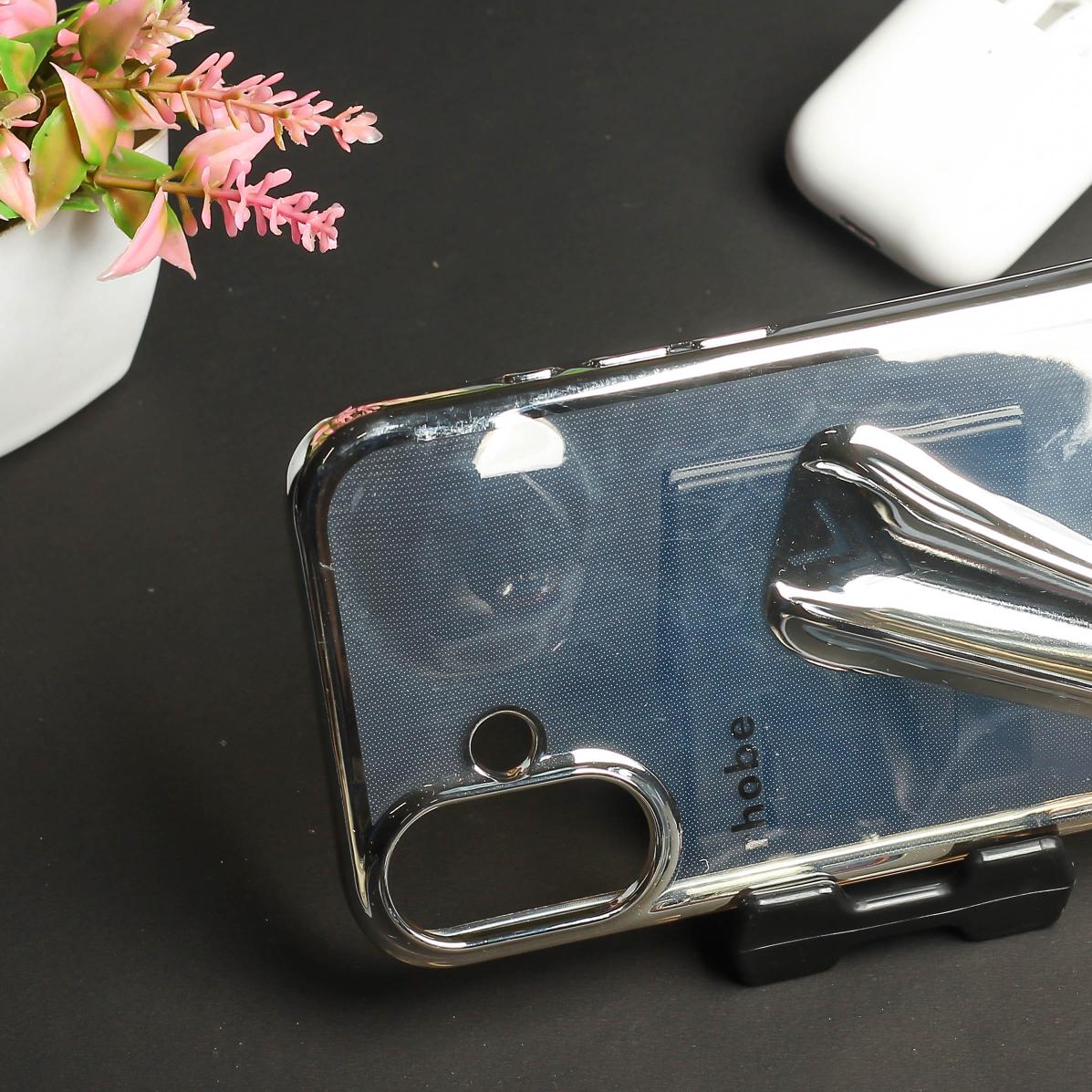 Rhobe Silver Silicone Case for Apple Iphone 16 Plus