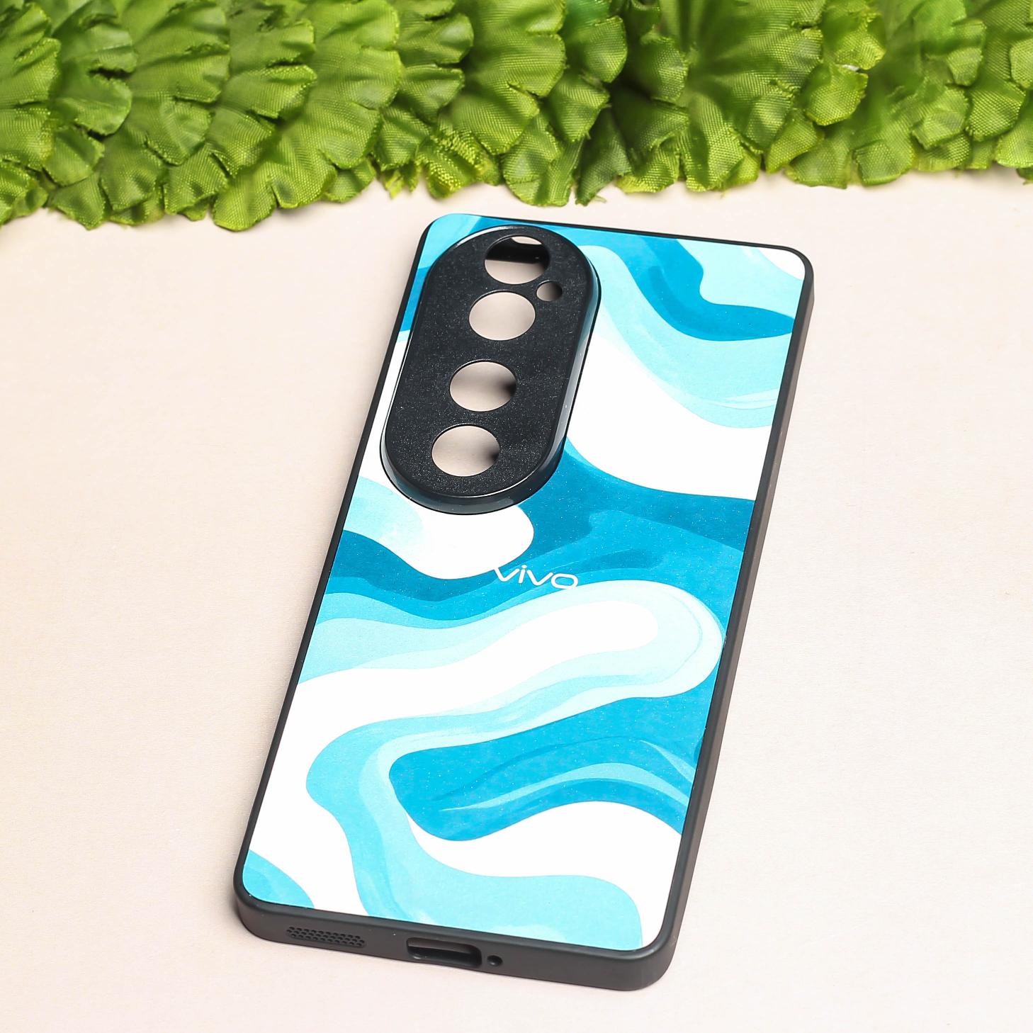 Oceanic Flow metal back case for Vivo V40