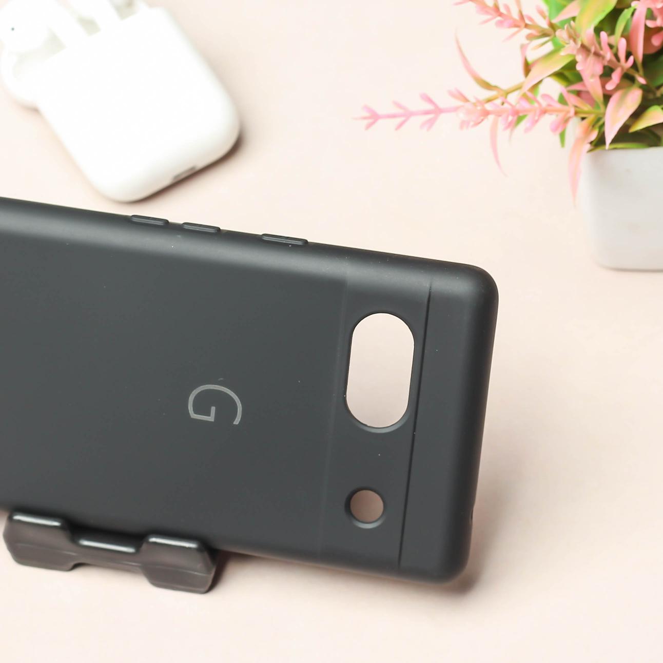 Black Camera Original Silicone case for Google Pixel 7A