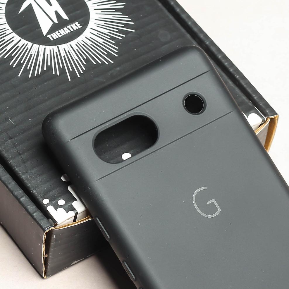 Black Camera Original Silicone case for Google Pixel 7A