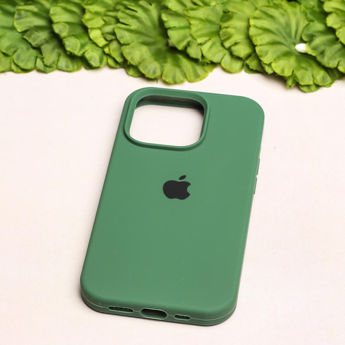 Dark Green Original Silicone case for Apple iphone 14 Pro Max