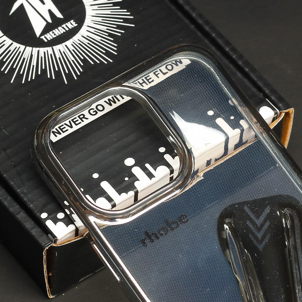 Rhobe Silver Silicone Case for Apple Iphone 16 Pro Max