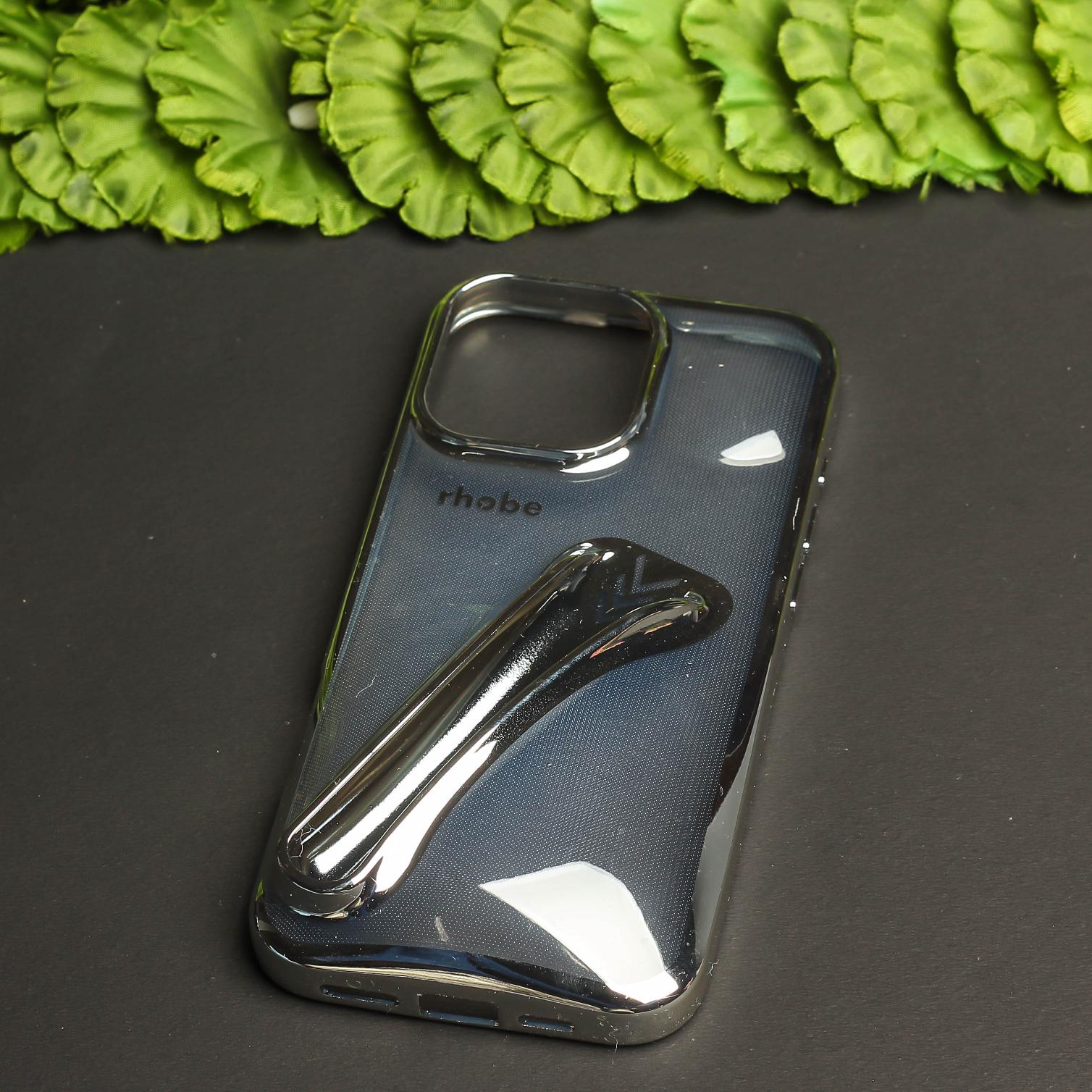 Rhobe Silver Silicone Case for Apple Iphone 16 Pro Max