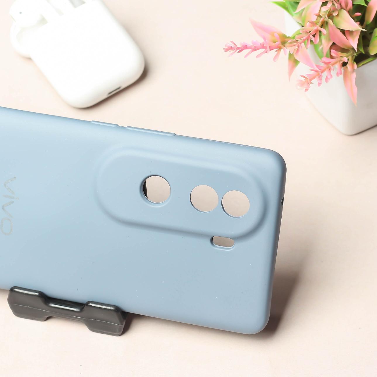 Pastel Purple Camera Original Silicone case for Vivo V40E