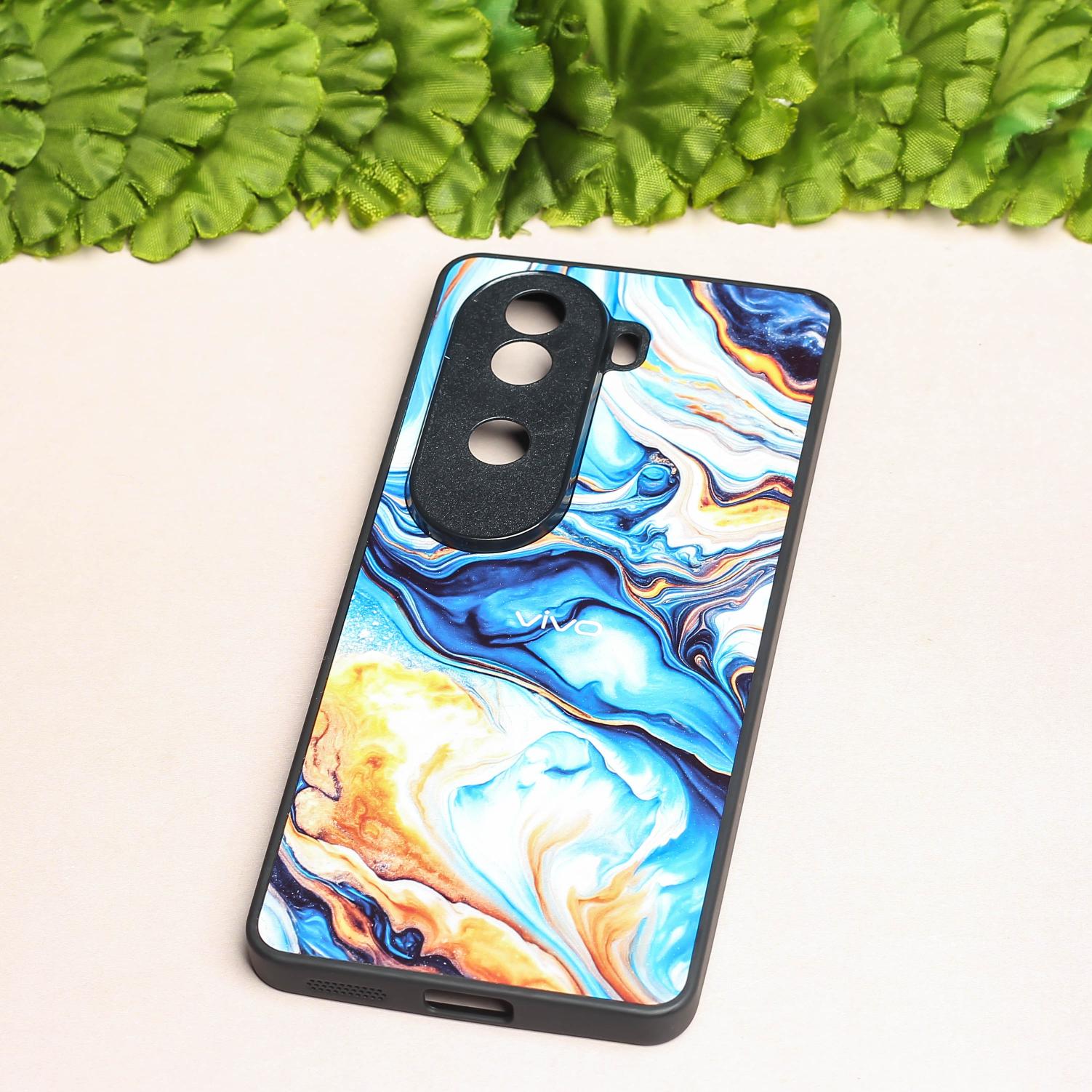 Blue Opulent metal back case for Vivo V40e