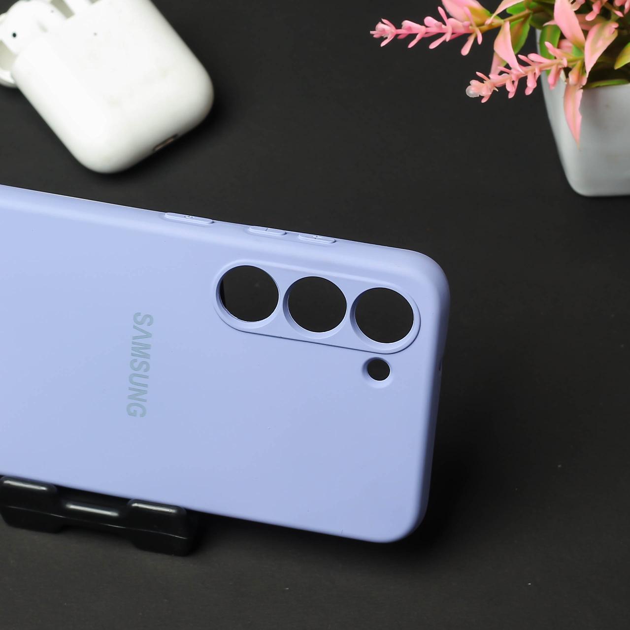 Purple Original Camera Silicone case for Samsung S21 FE