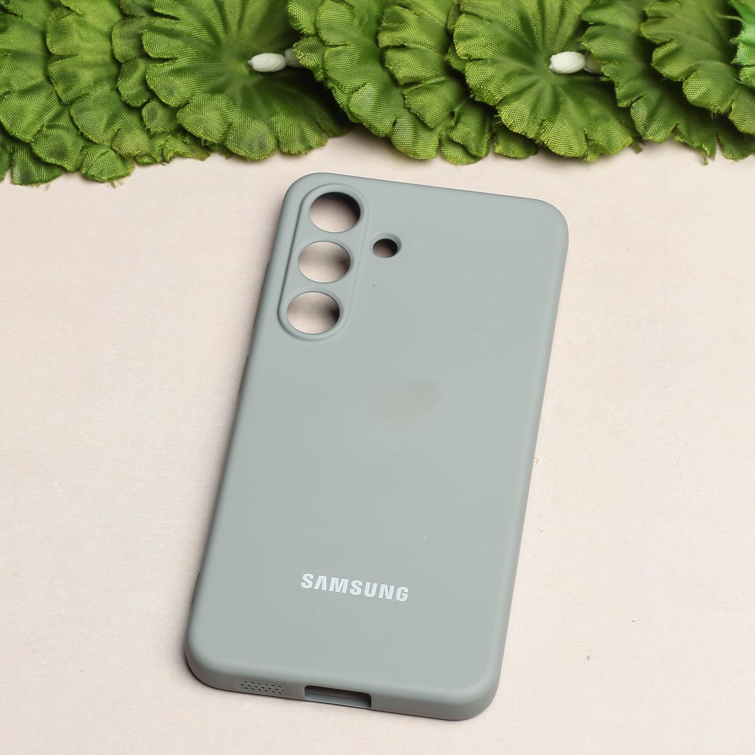 Grey Camera Original Silicone case for Samsung S24 FE