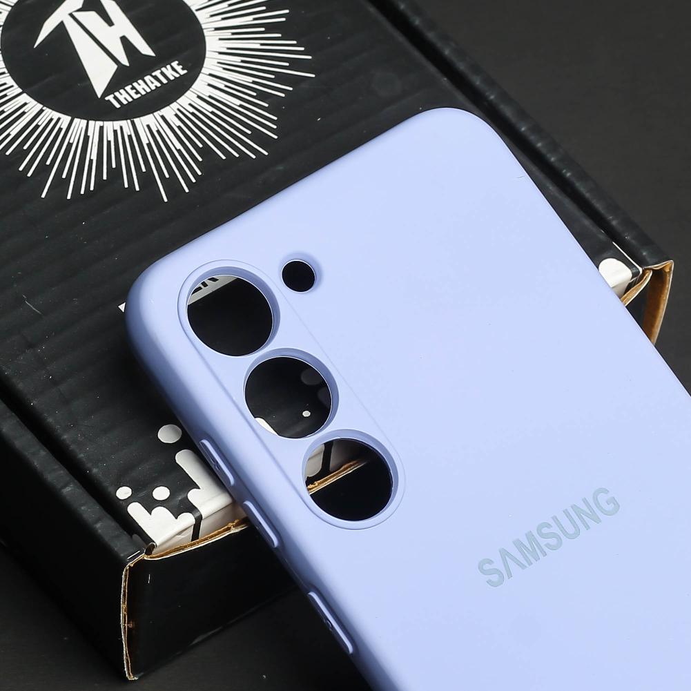 Purple Original Camera Silicone case for Samsung S21 FE