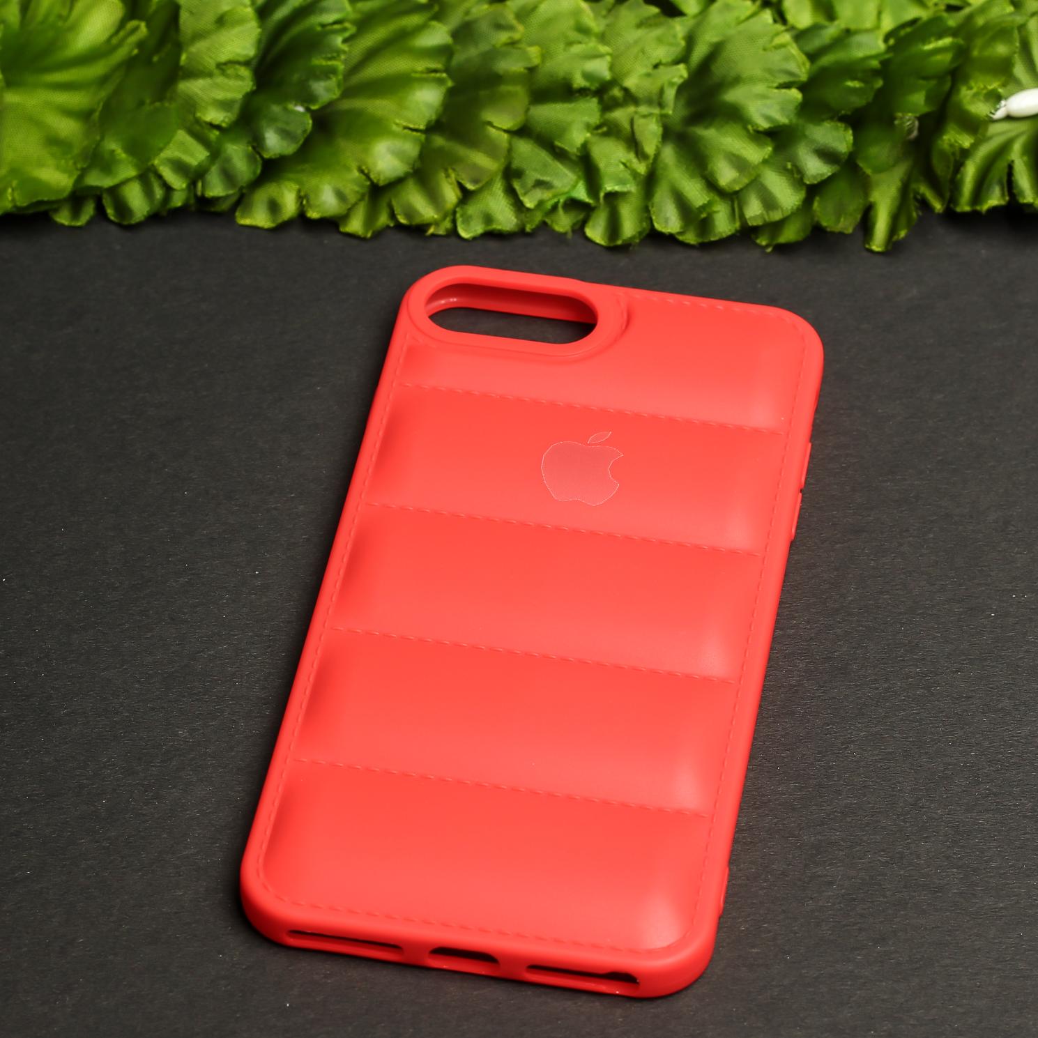 Red Puffon silicone case for Apple iPhone 7 Plus