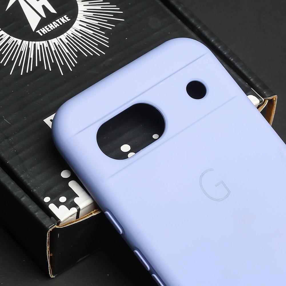Purple Camera Original Silicone case for Google Pixel 8a