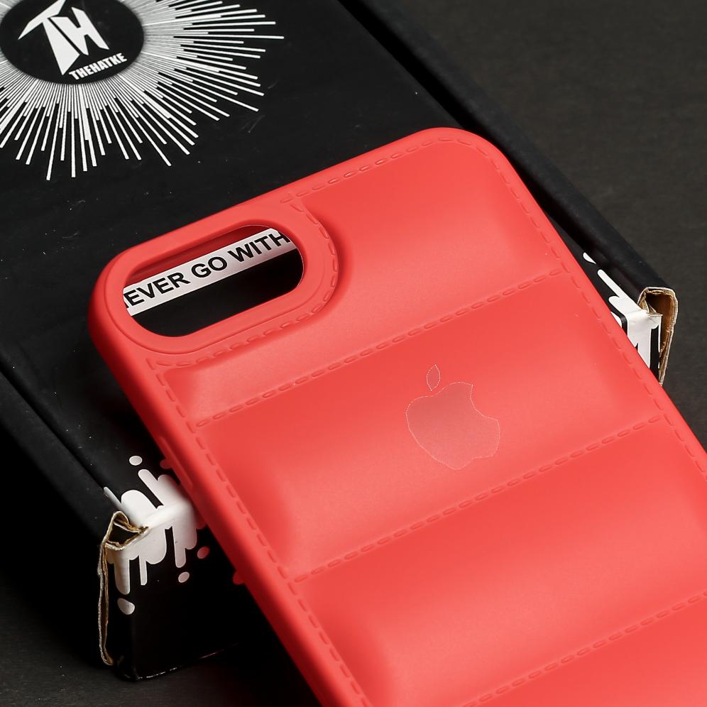 Red Puffon silicone case for Apple iPhone 7 Plus
