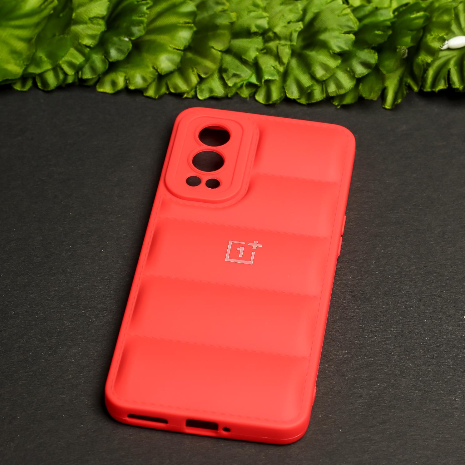 Red Puffon silicone case for Oneplus Nord 2