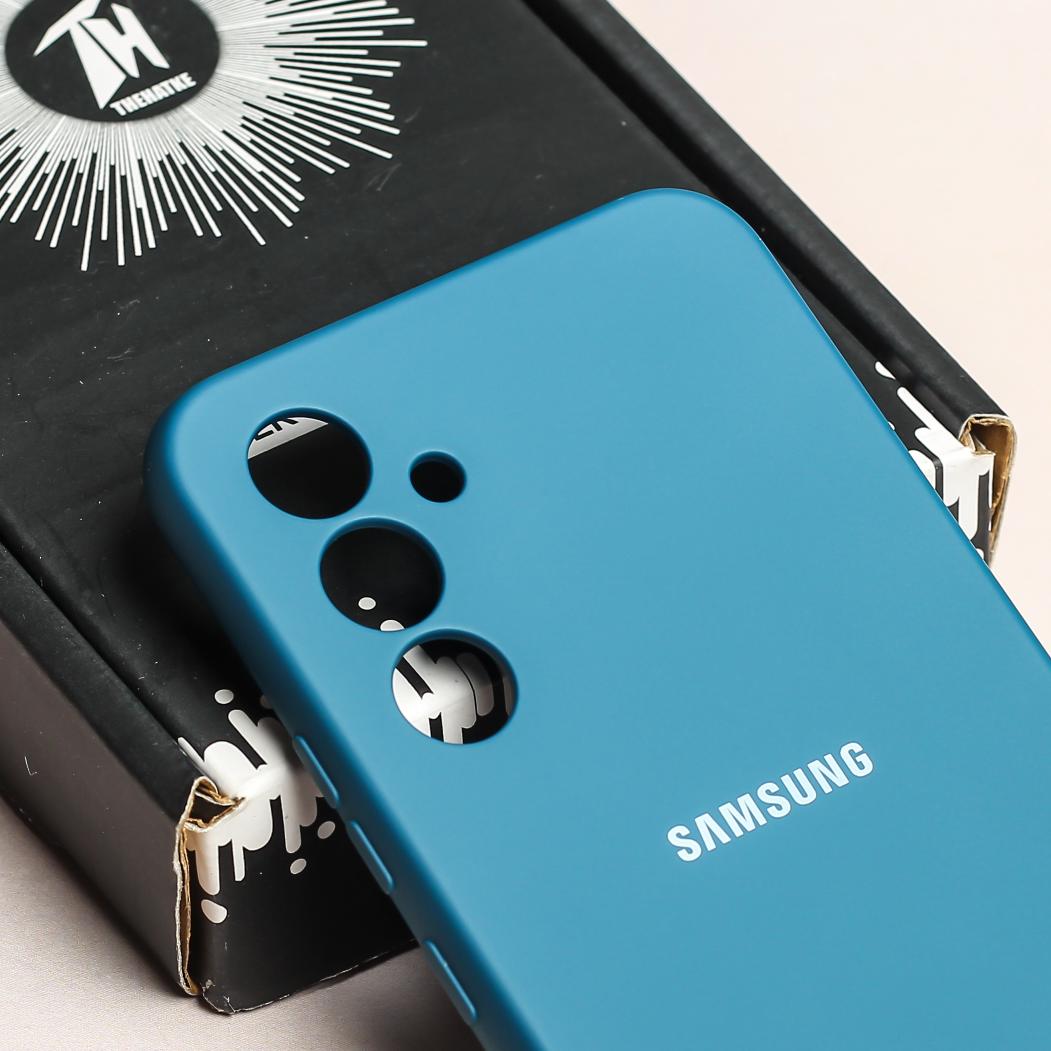 Cosmic Blue Original Camera Safe Silicone case for Samsung S25