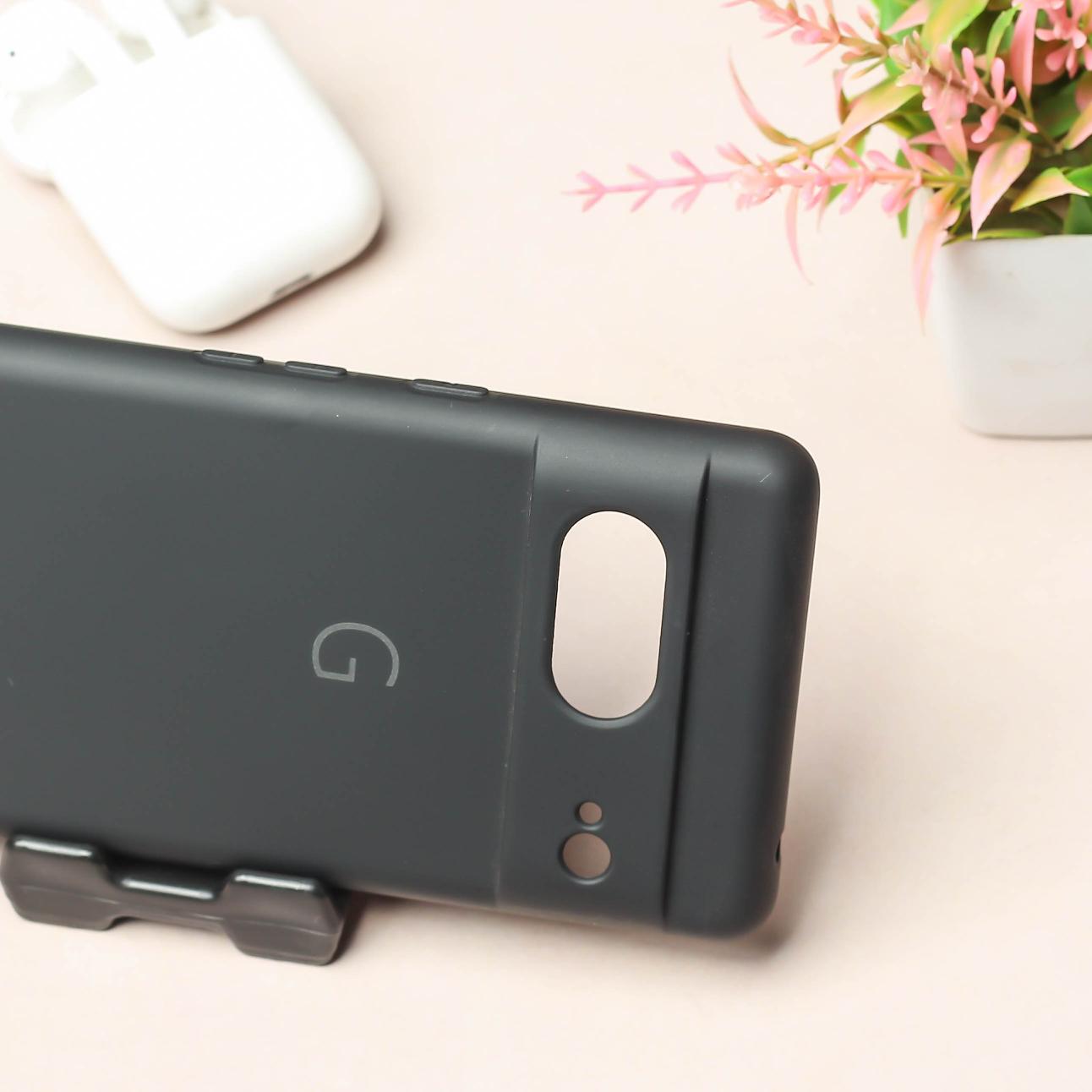 Black Camera Original Silicone case for Google Pixel 7