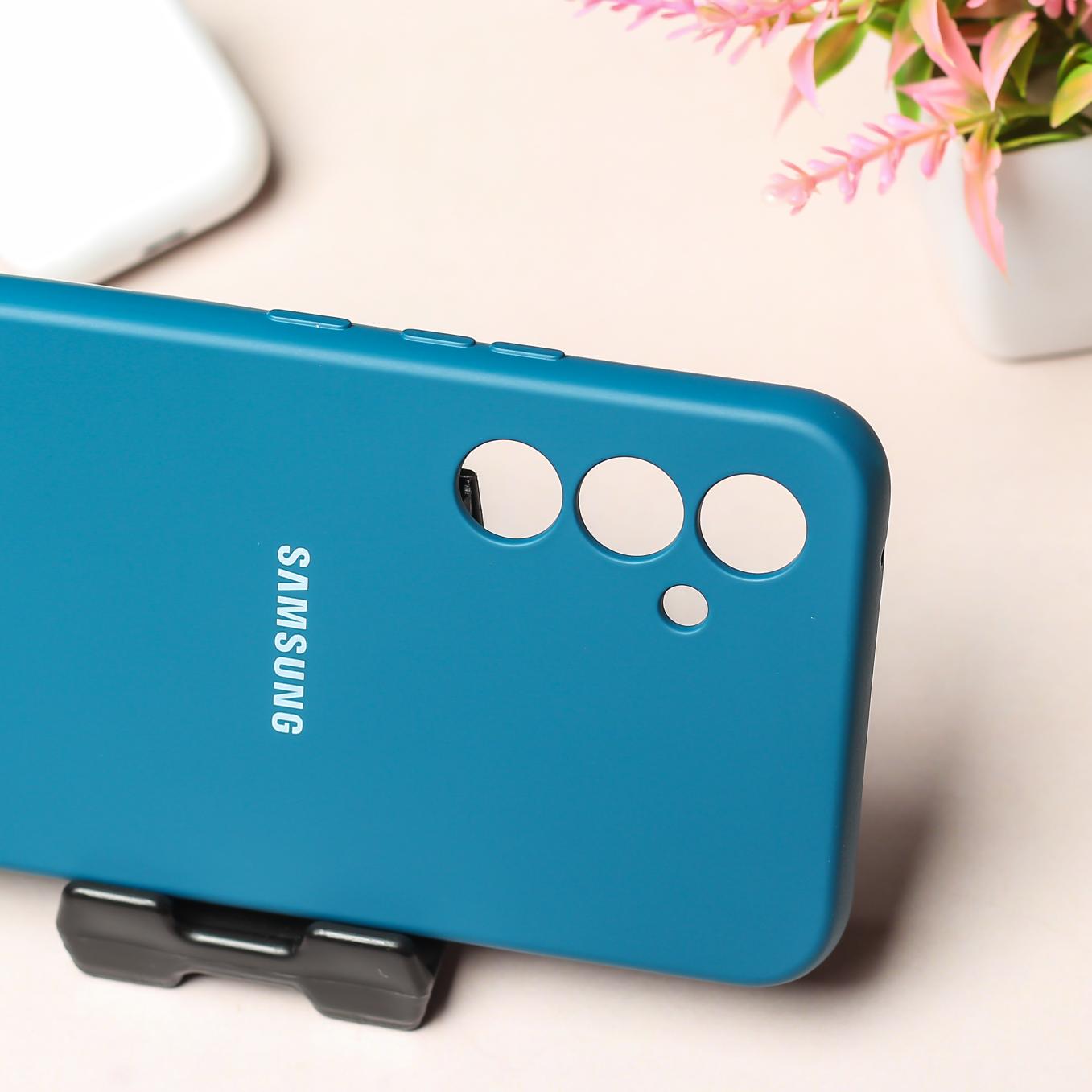 Cosmic Blue Original Camera Safe Silicone case for Samsung S25