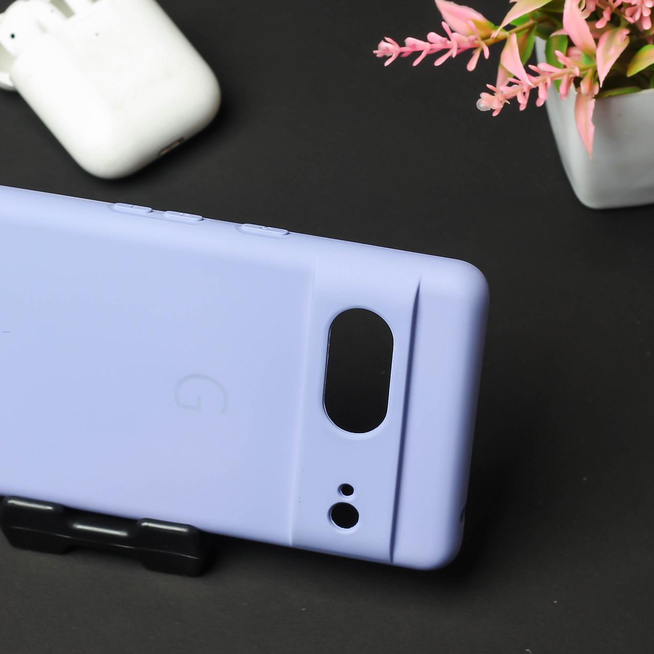 Purple Camera Original Silicone case for Google Pixel 7