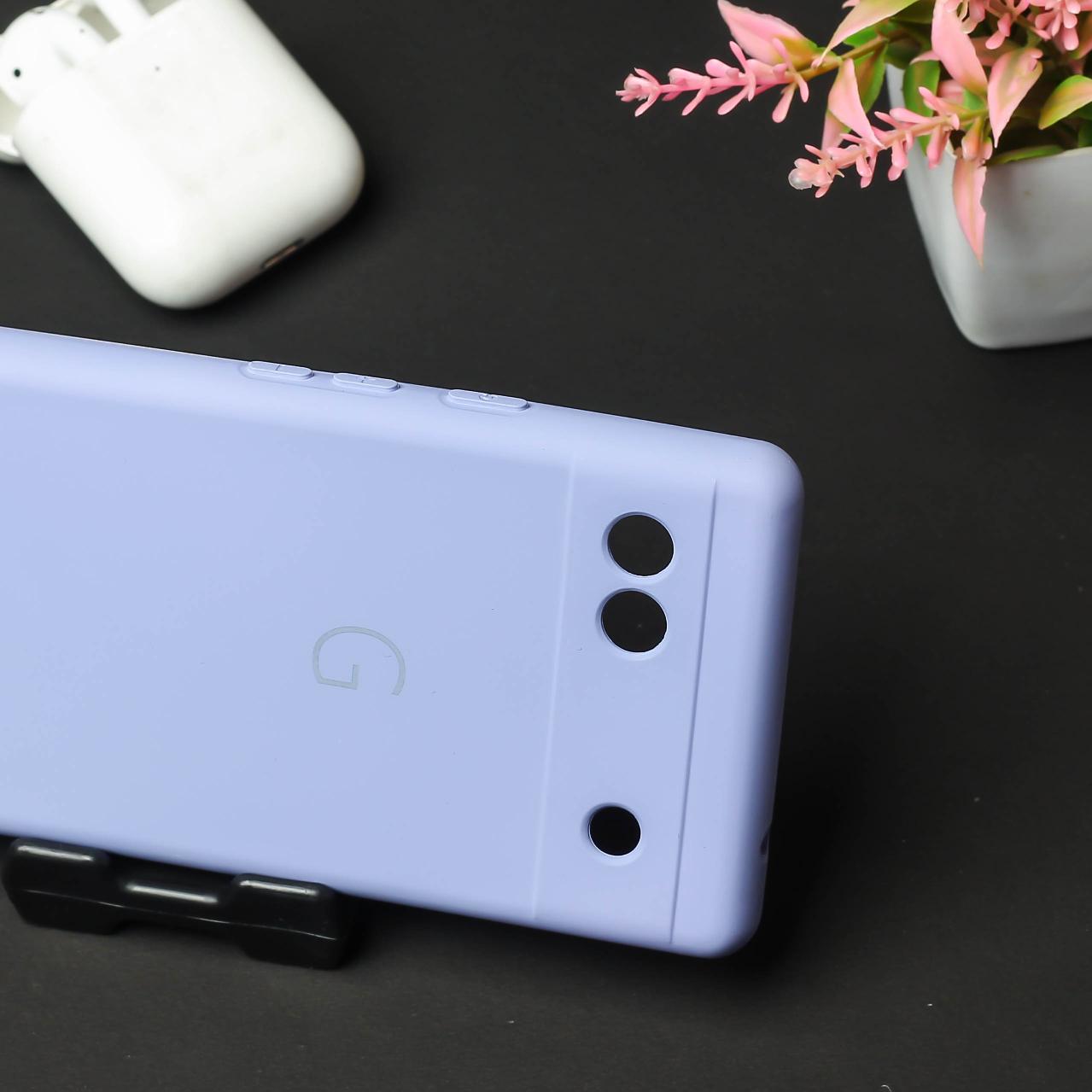 Purple Camera Original Silicone case for Google Pixel 6A