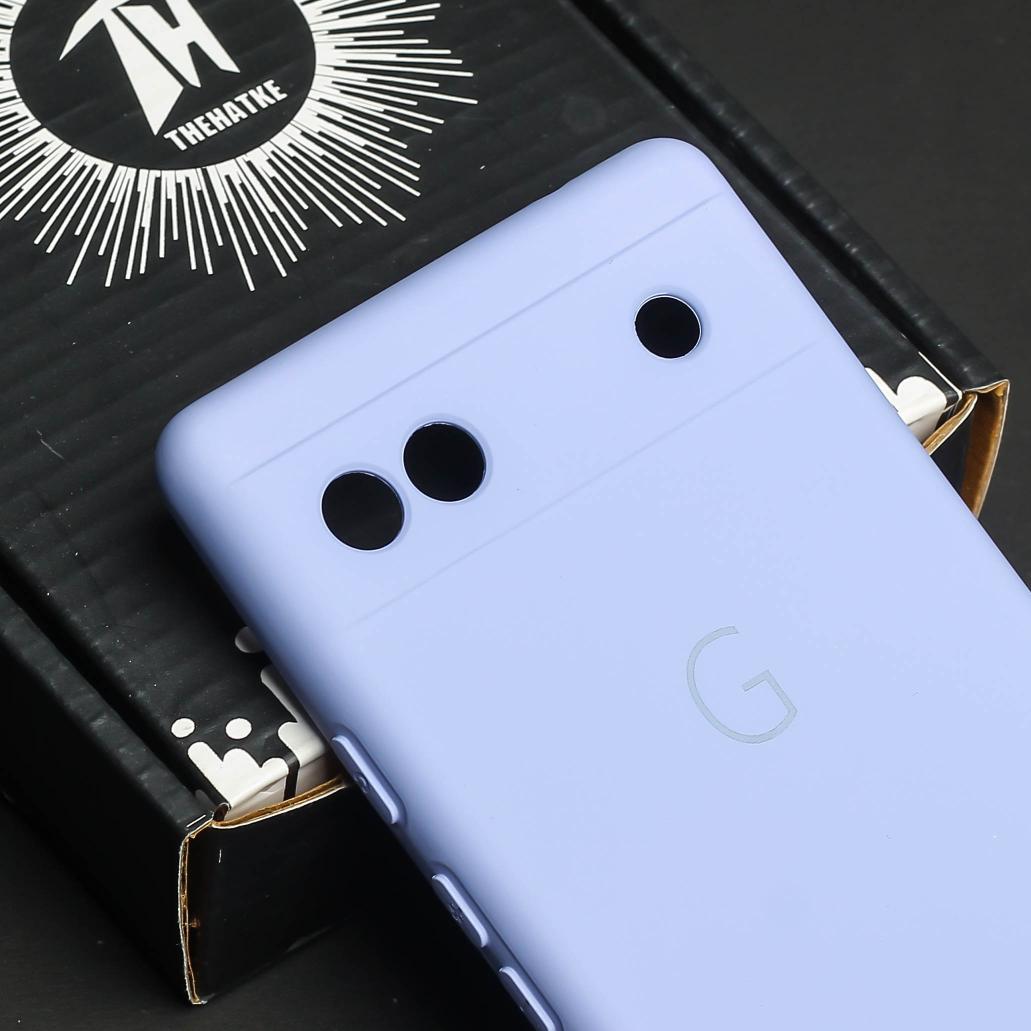 Purple Camera Original Silicone case for Google Pixel 6A