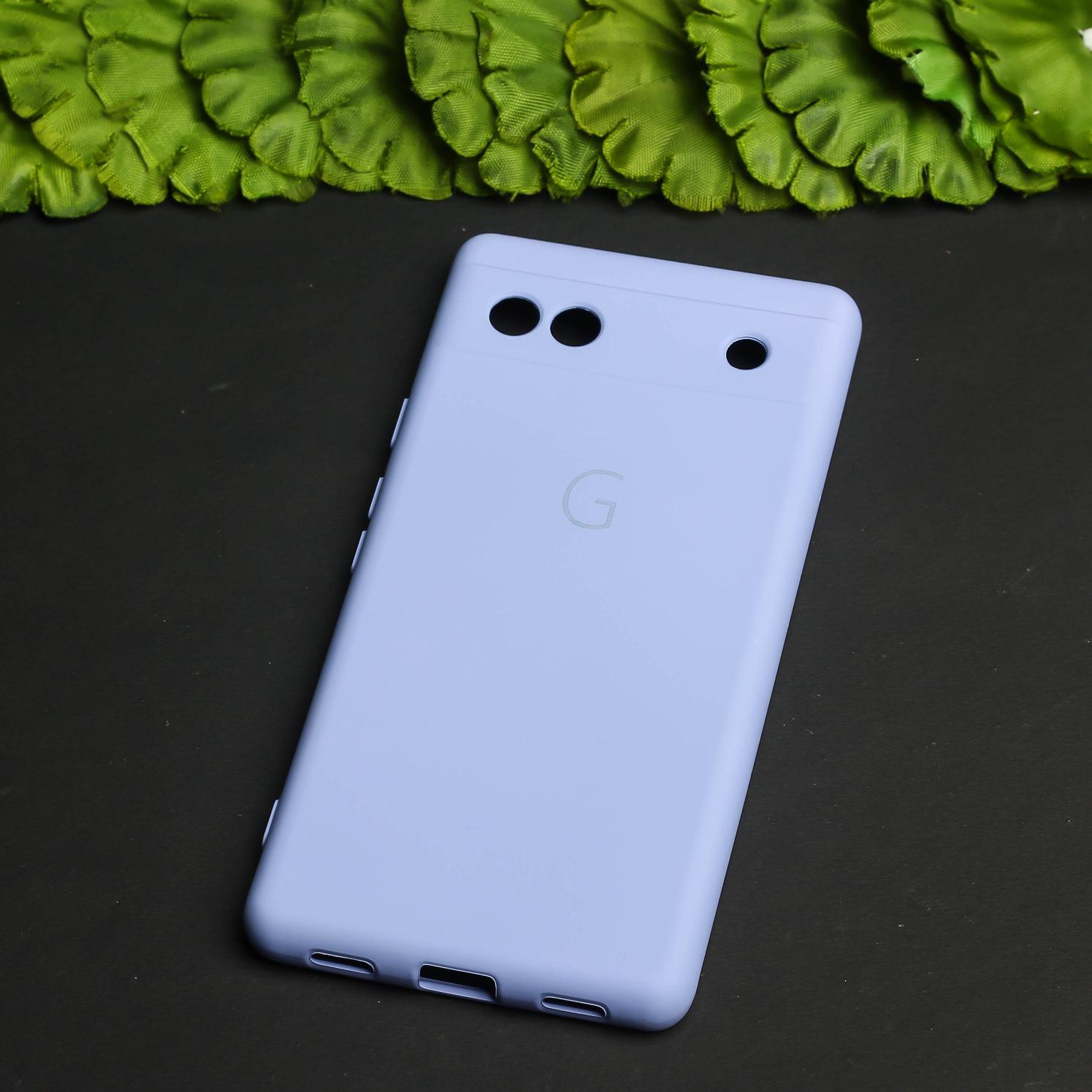 Purple Camera Original Silicone case for Google Pixel 6A