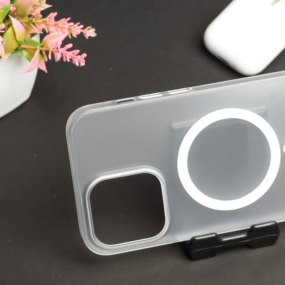 White Paper Matte Magsafe Case for Apple Iphone 13 Pro Max