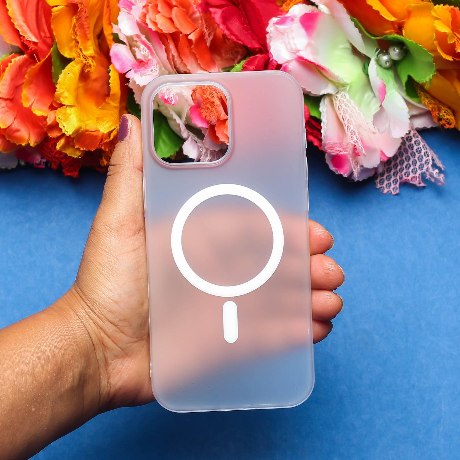 White Paper Matte Magsafe Case for Apple Iphone 11