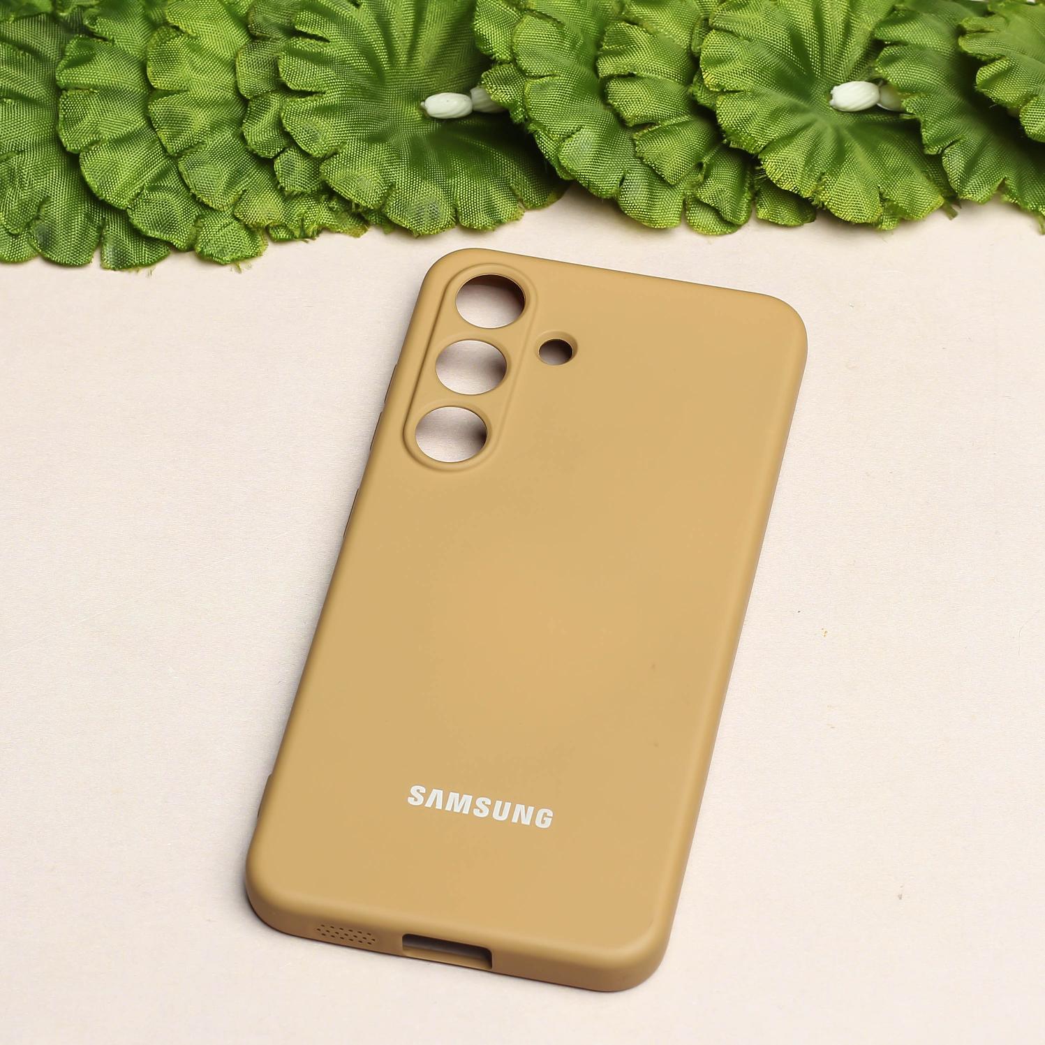Brown Camera Original Silicone case for Samsung S25