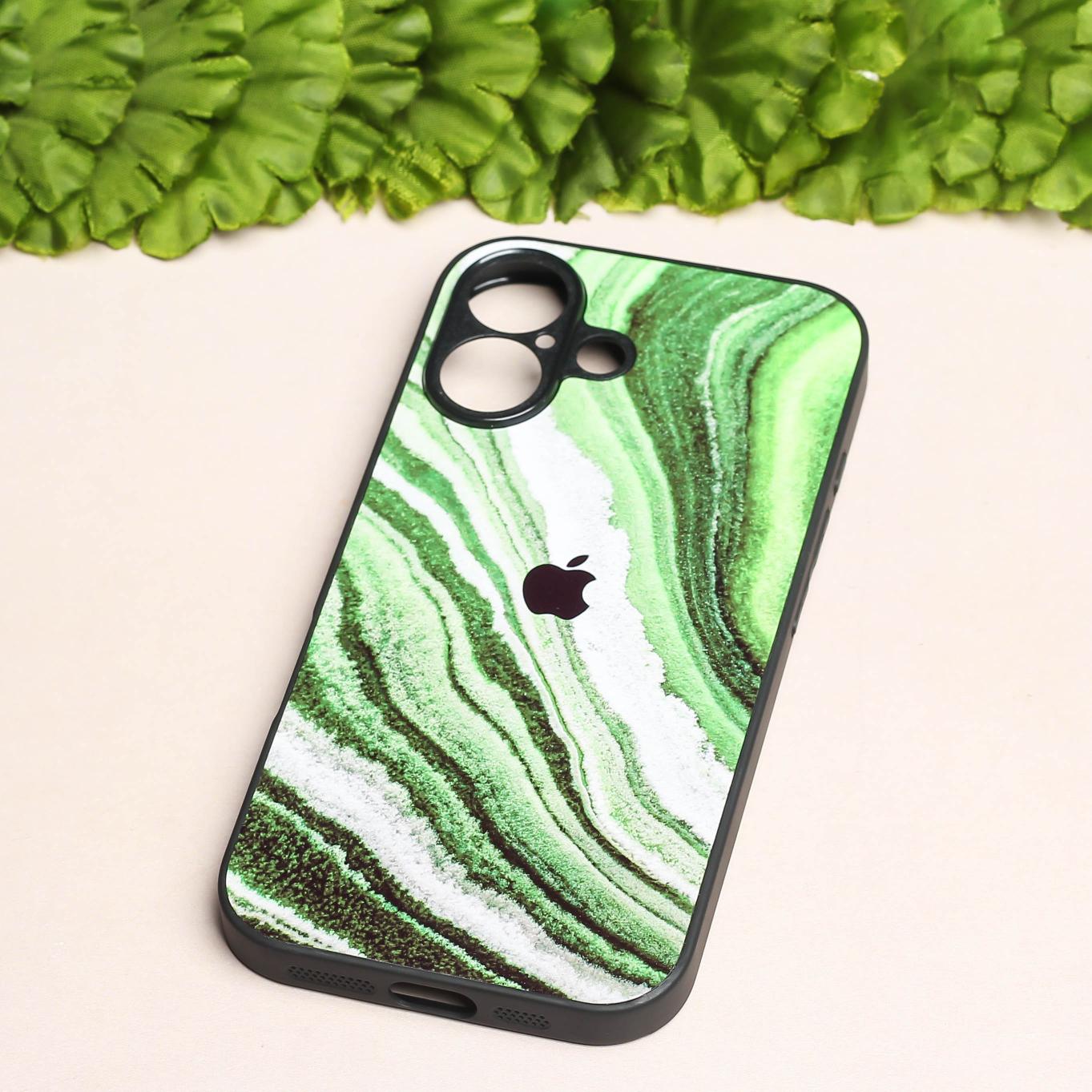 Greenstone Essence metal back case for Apple Iphone 16