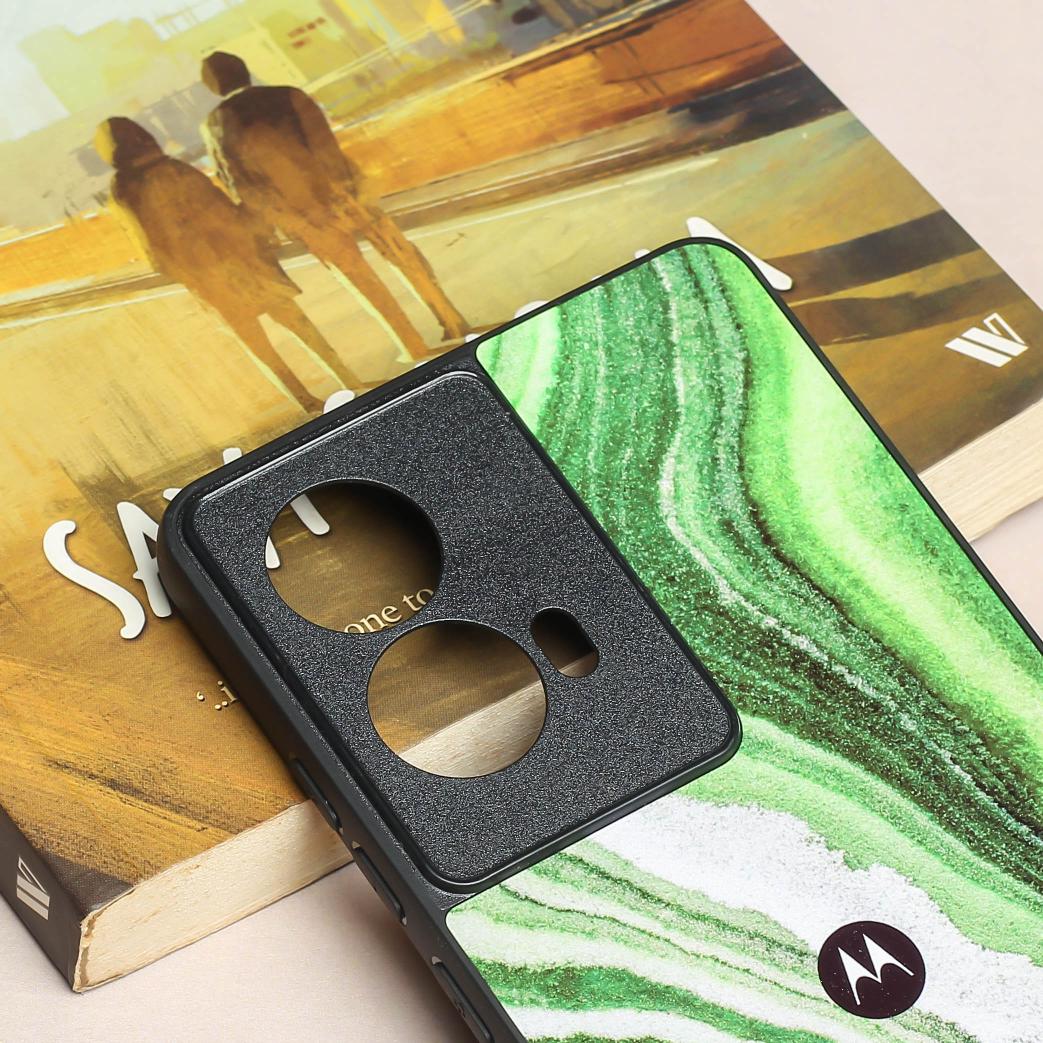 Greenstone Essence metal back case for Moto Edge 50 Fusion