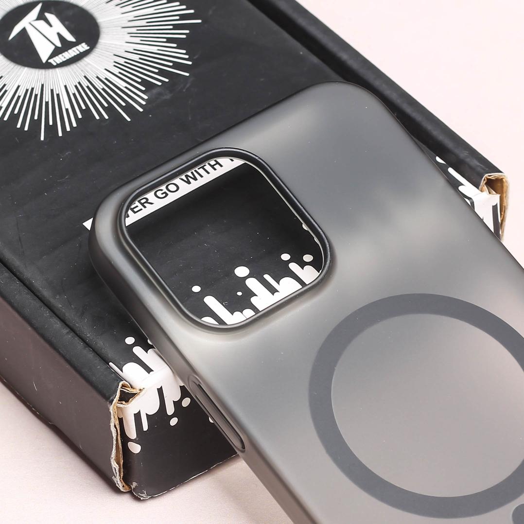 Black Paper Matte Magsafe Case for Apple Iphone 11