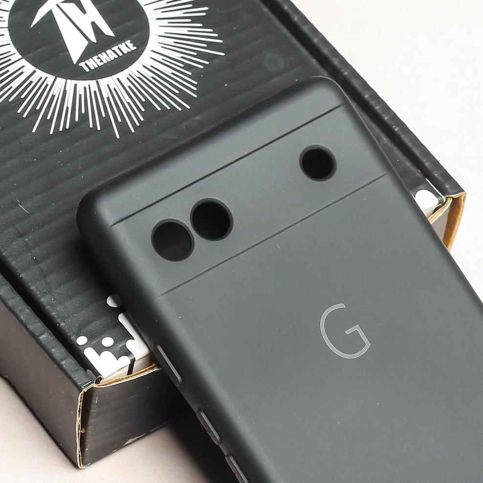 Black Camera Original Silicone case for Google Pixel 6A