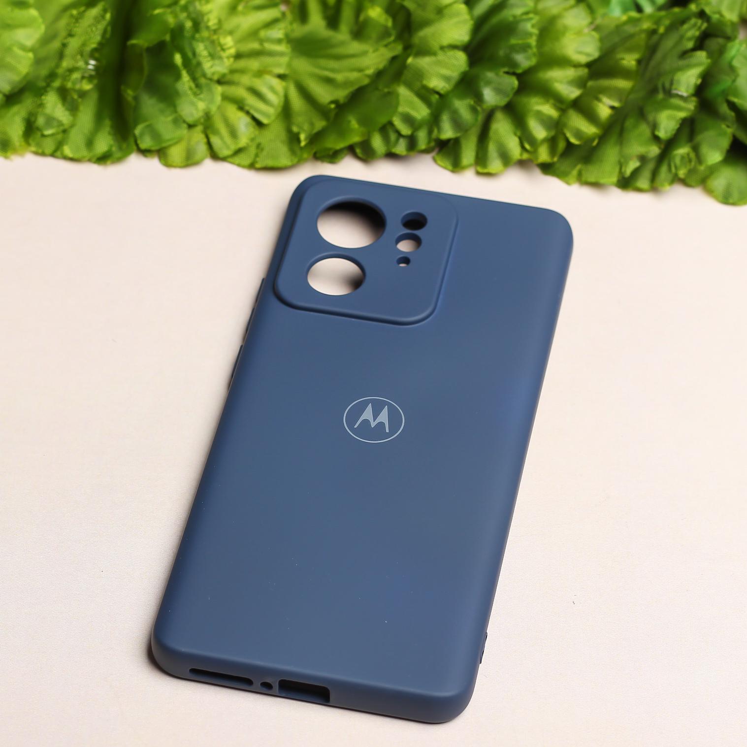 Dark Blue Camera Original Silicone case for Motorola Edge 40