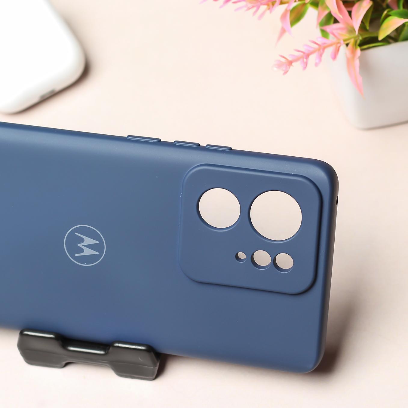 Dark Blue Camera Original Silicone case for Motorola Edge 40