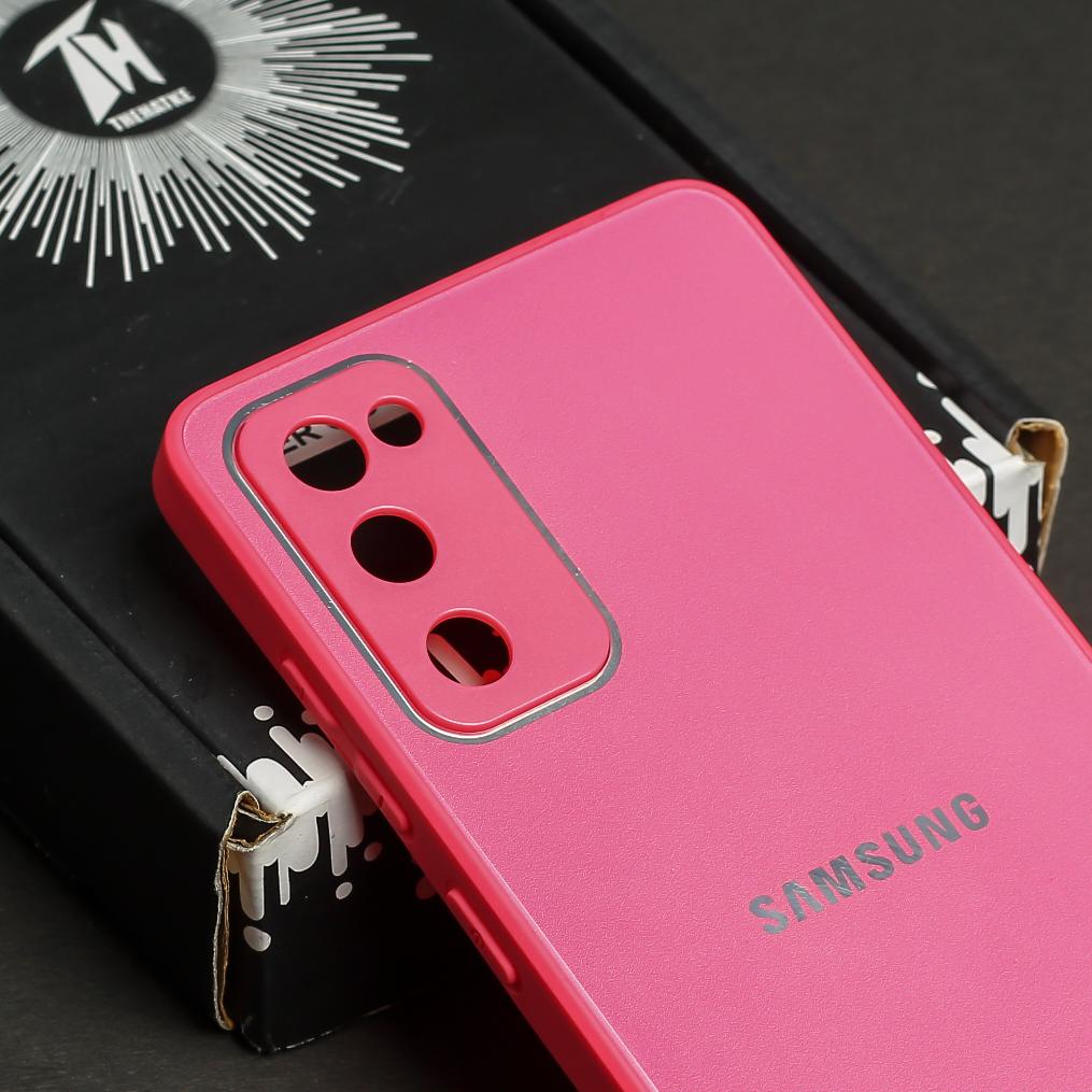 Dark Pink Camera Safe Mirror Case for Samsung S20 FE