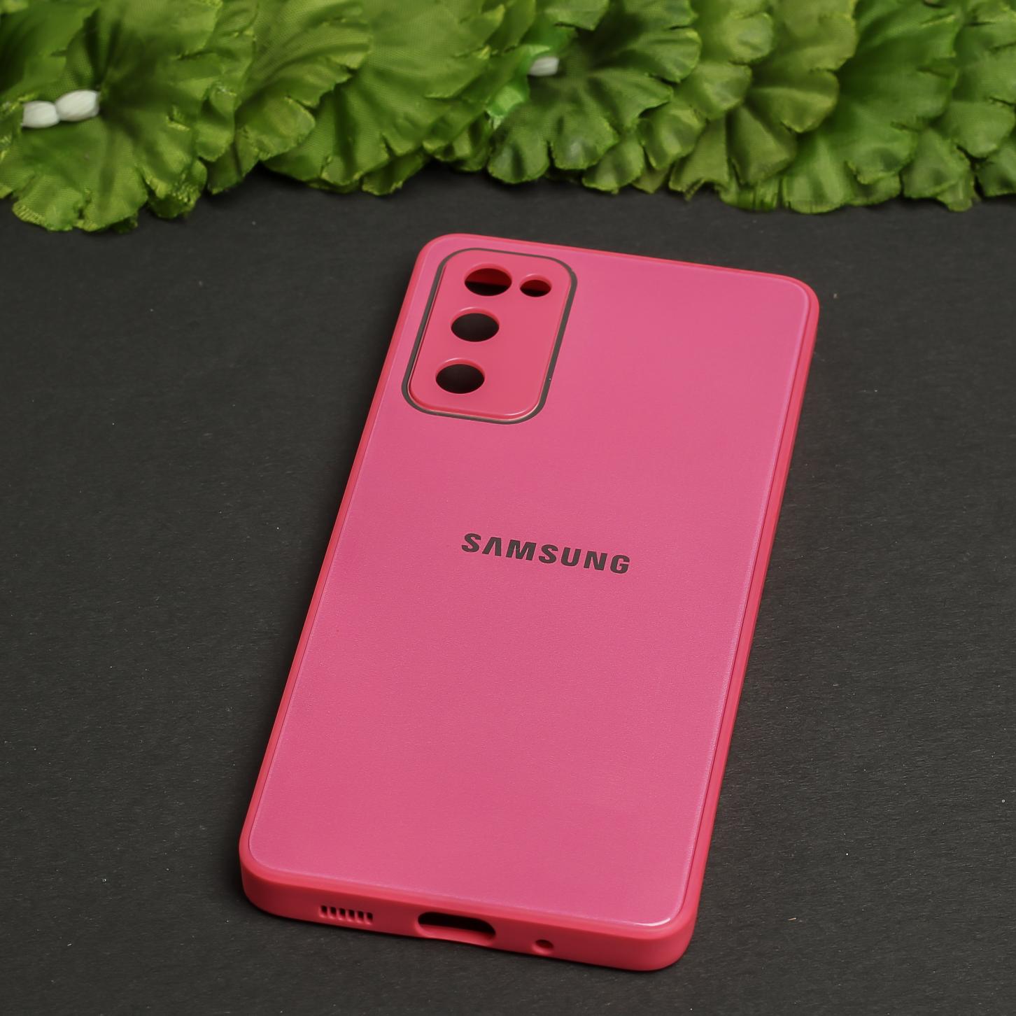 Dark Pink Camera Safe Mirror Case for Samsung S20 FE