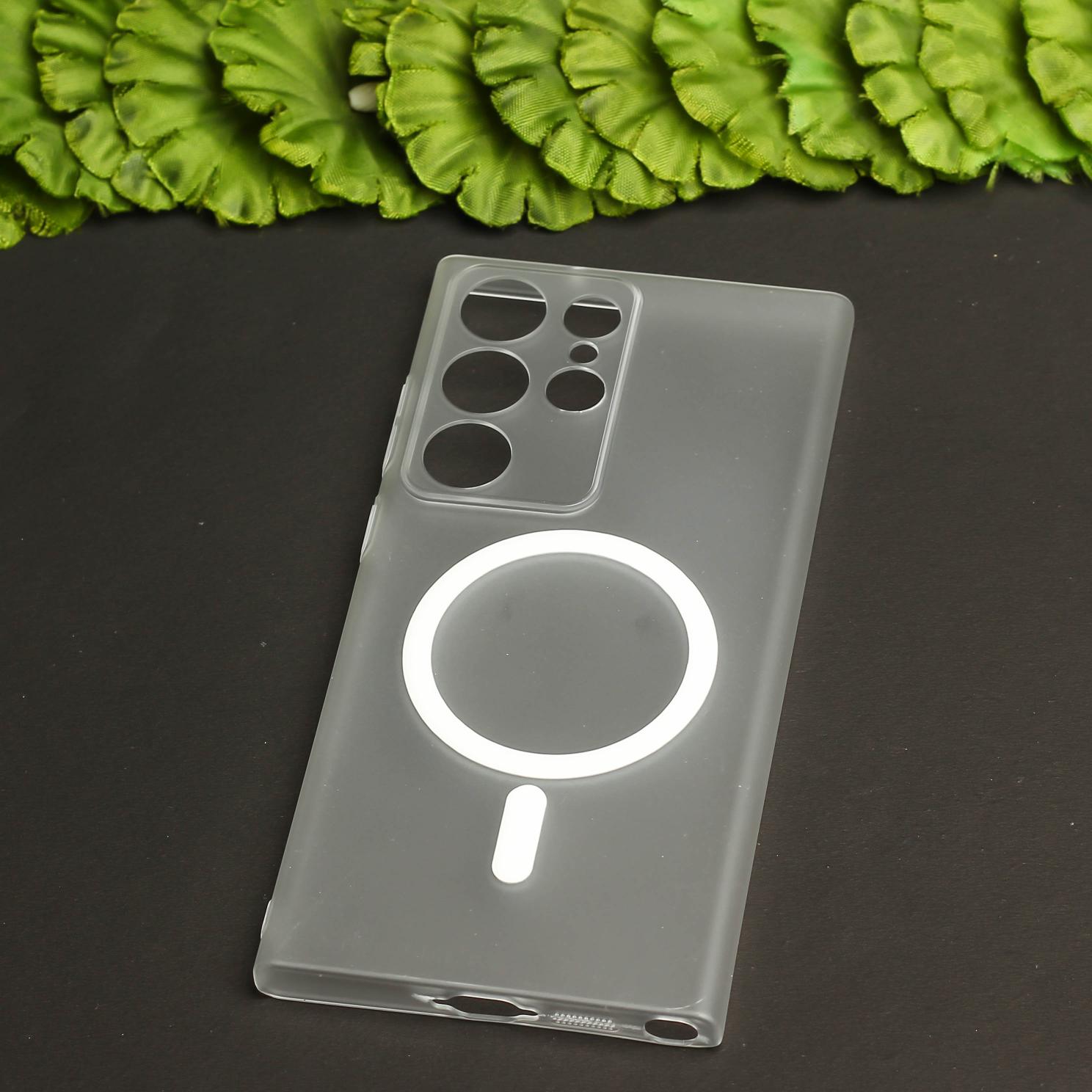 White Paper Matte Magsafe Case for Samsung S25 Ultra