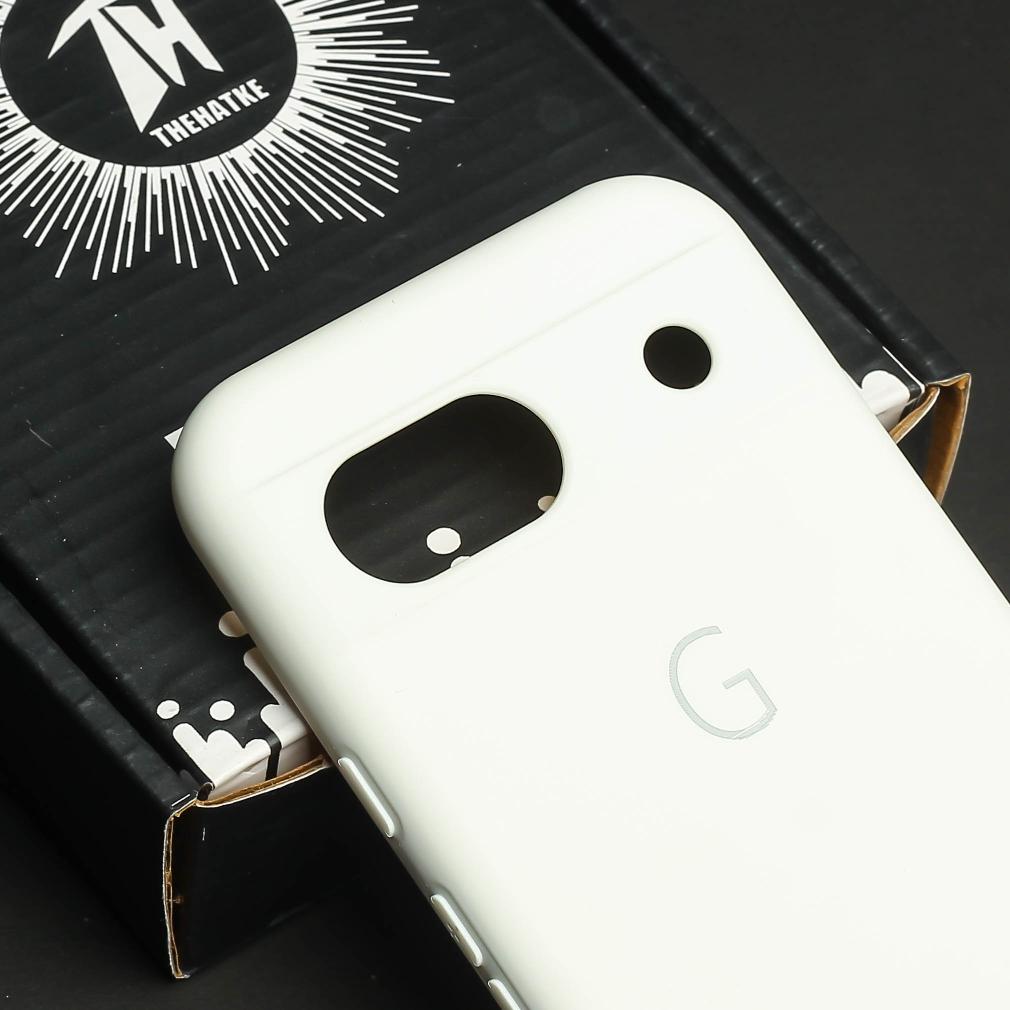 White Camera Original Silicone case for Google Pixel 8a