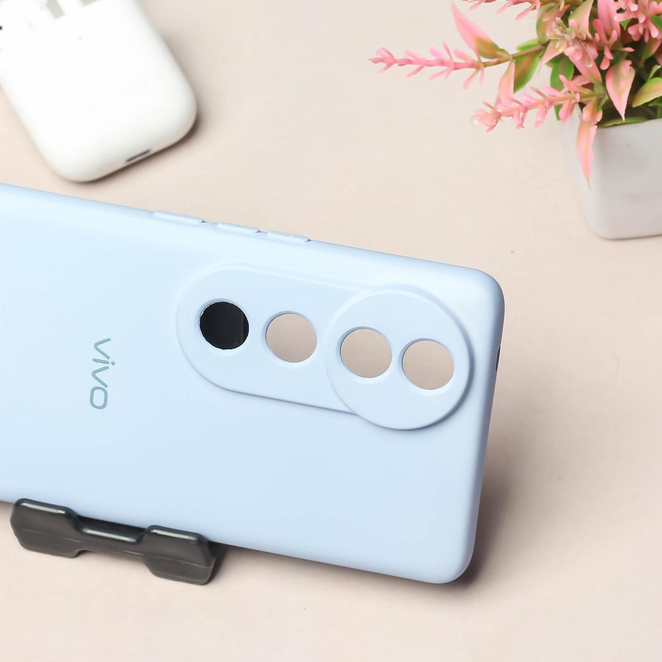 Cloud Blue Camera Original Silicone case for Vivo V40