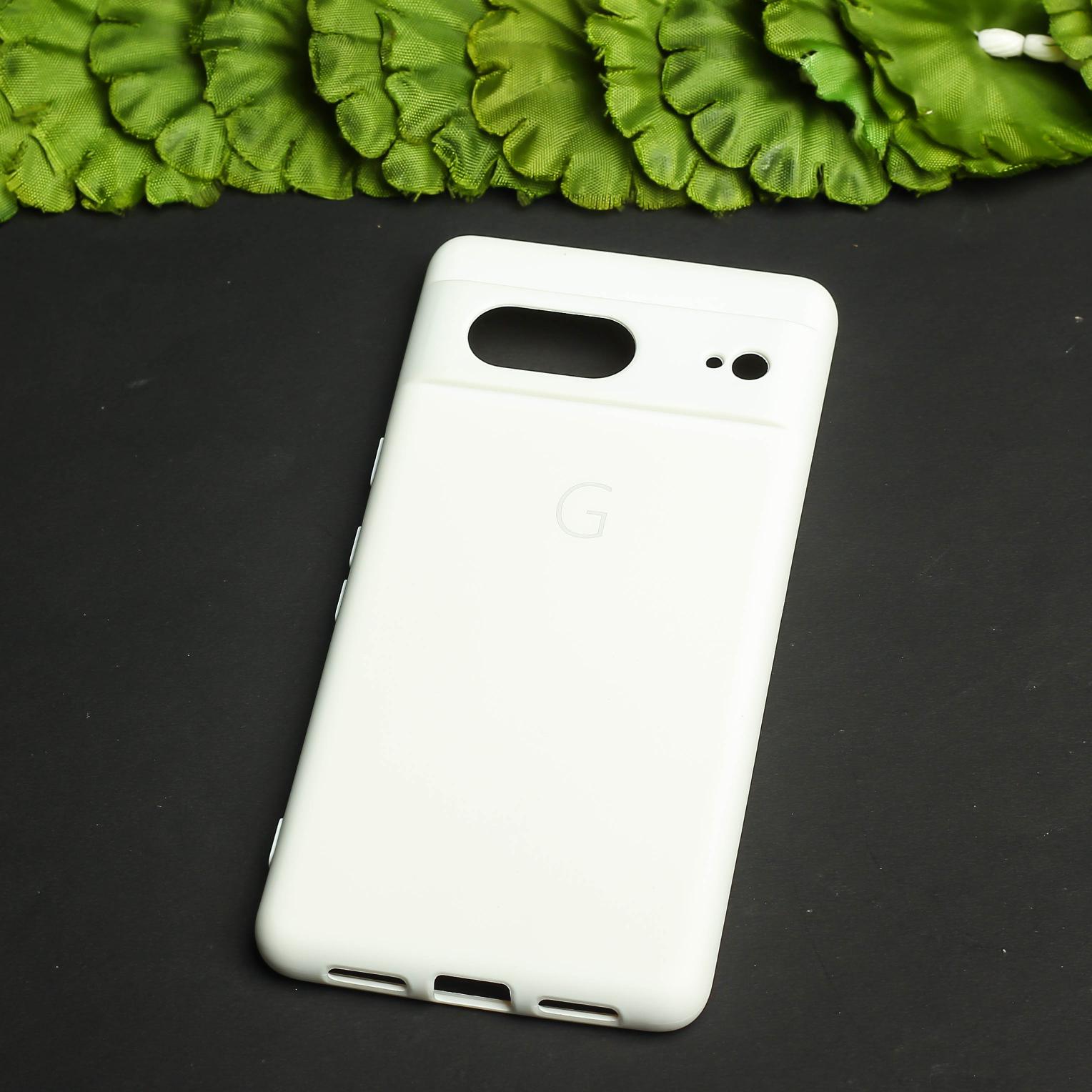 White Camera Original Silicone case for Google Pixel 7