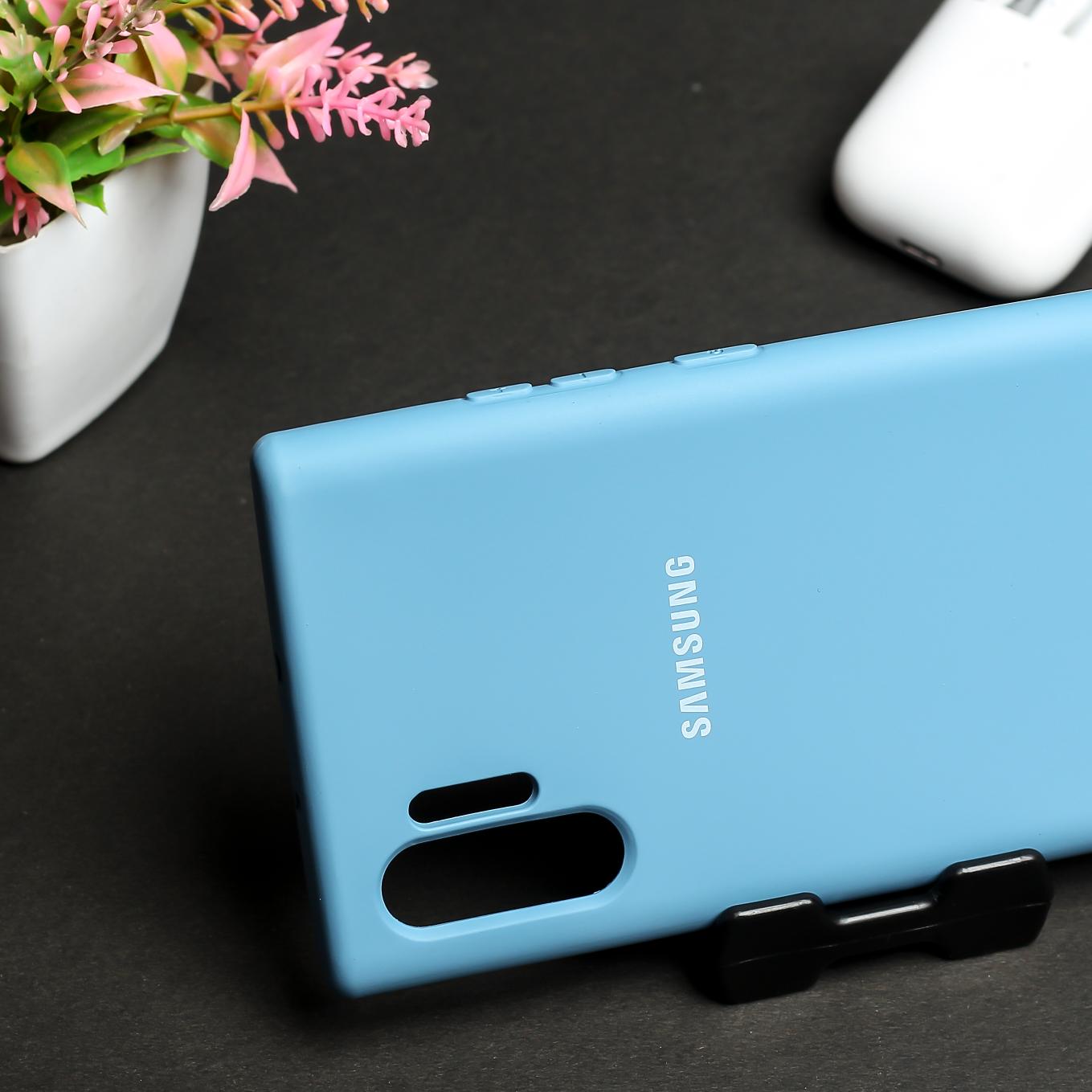 Sky Blue Original Silicone case for Samsung Note 10 Plus