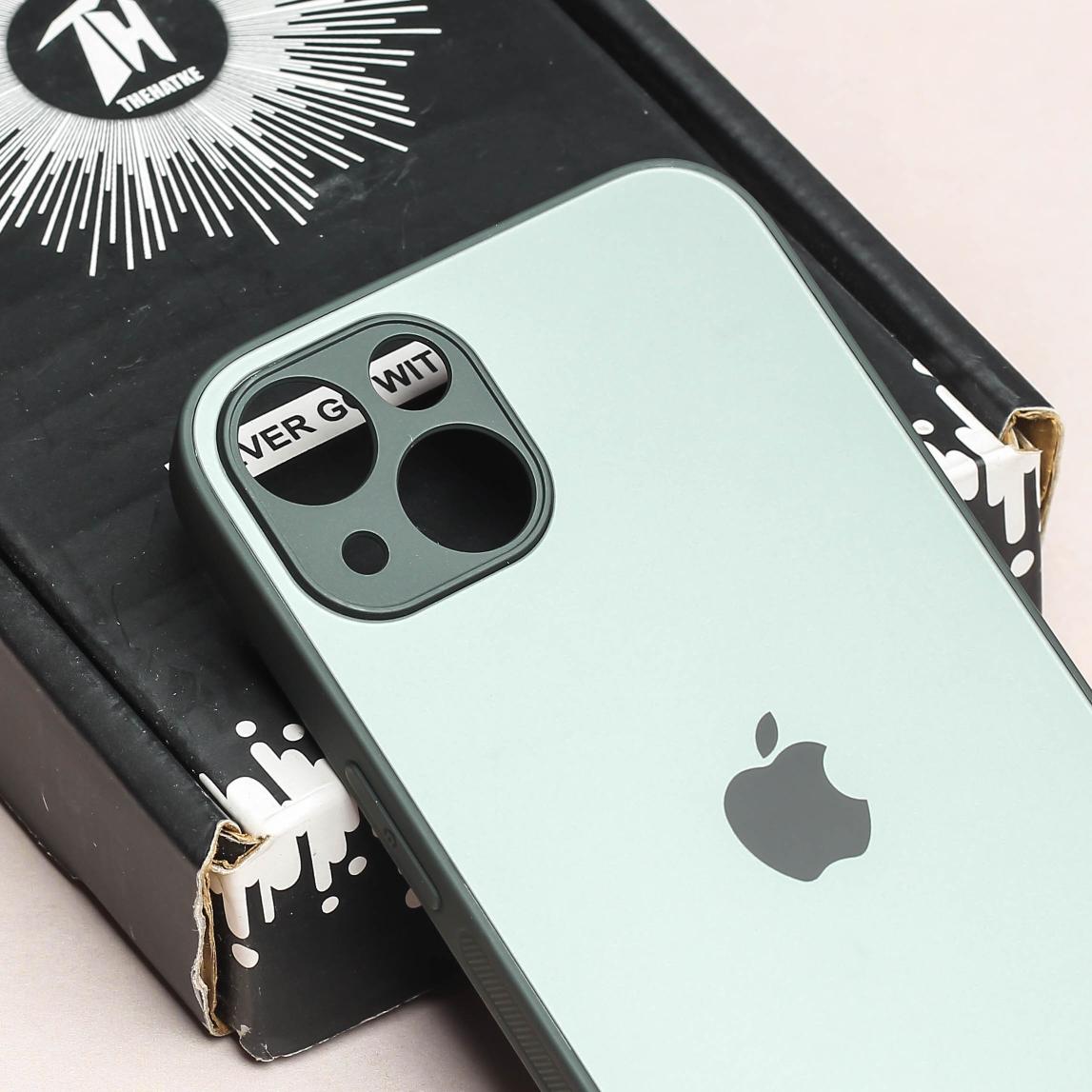 Grey Matte Fiber Silicone case for Apple iphone 13 Mini