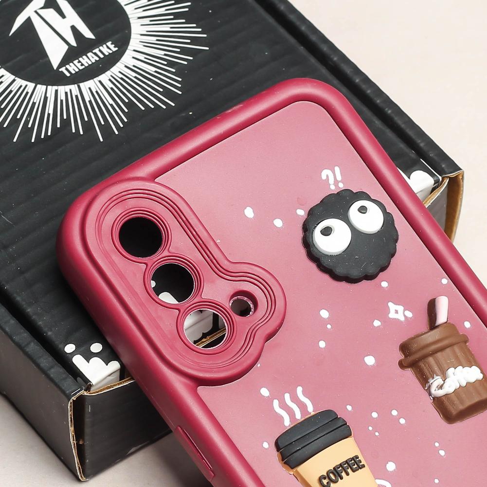 Mehroon COFFEE (ALWAYS HAPPY) Silicone case for Oneplus Nord CE