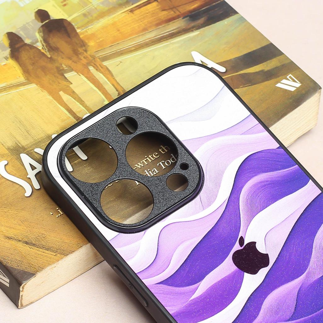 Purple Crest metal back case for Apple Iphone 14 Pro Max