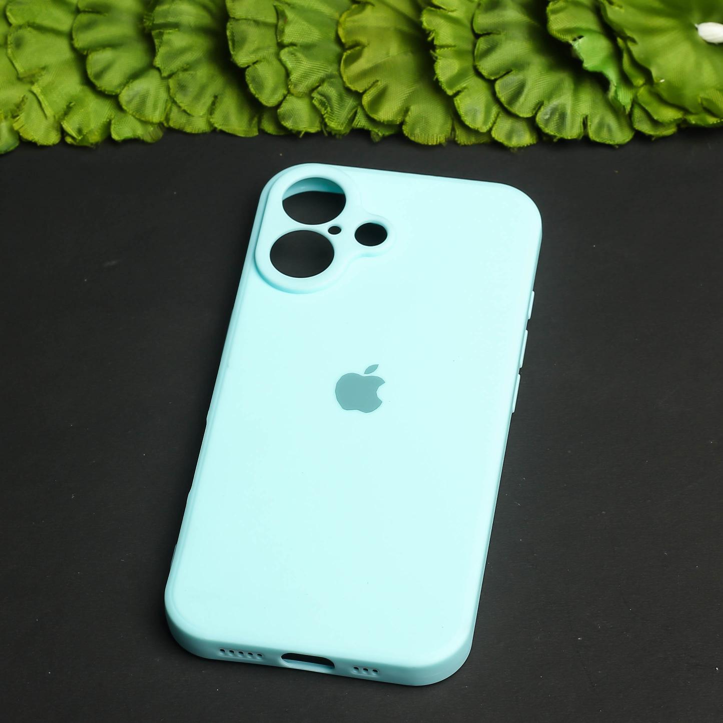 Light Blue Candy Silicone Case for Apple Iphone 16