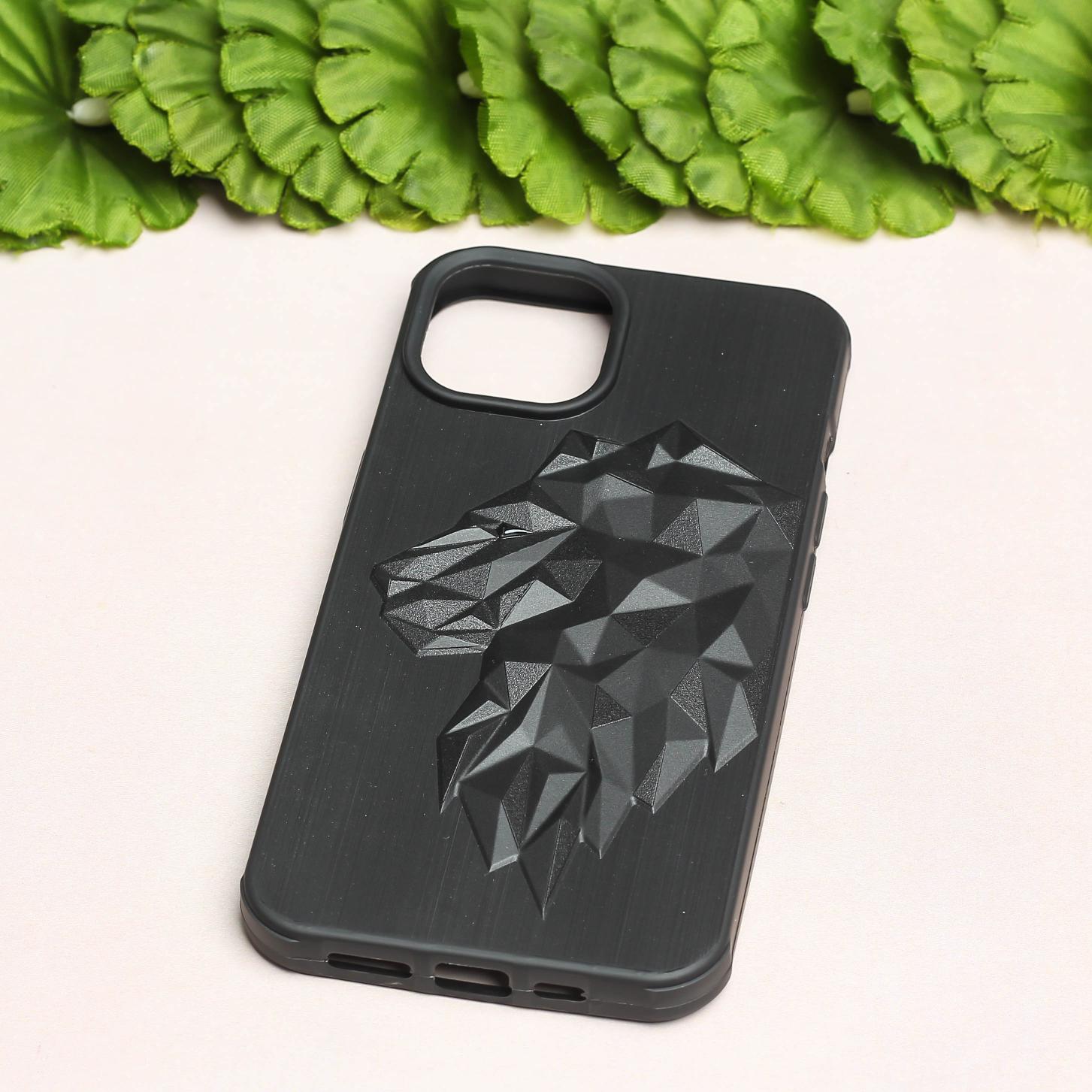 LION Engraved Silicone Case for Apple iphone 13